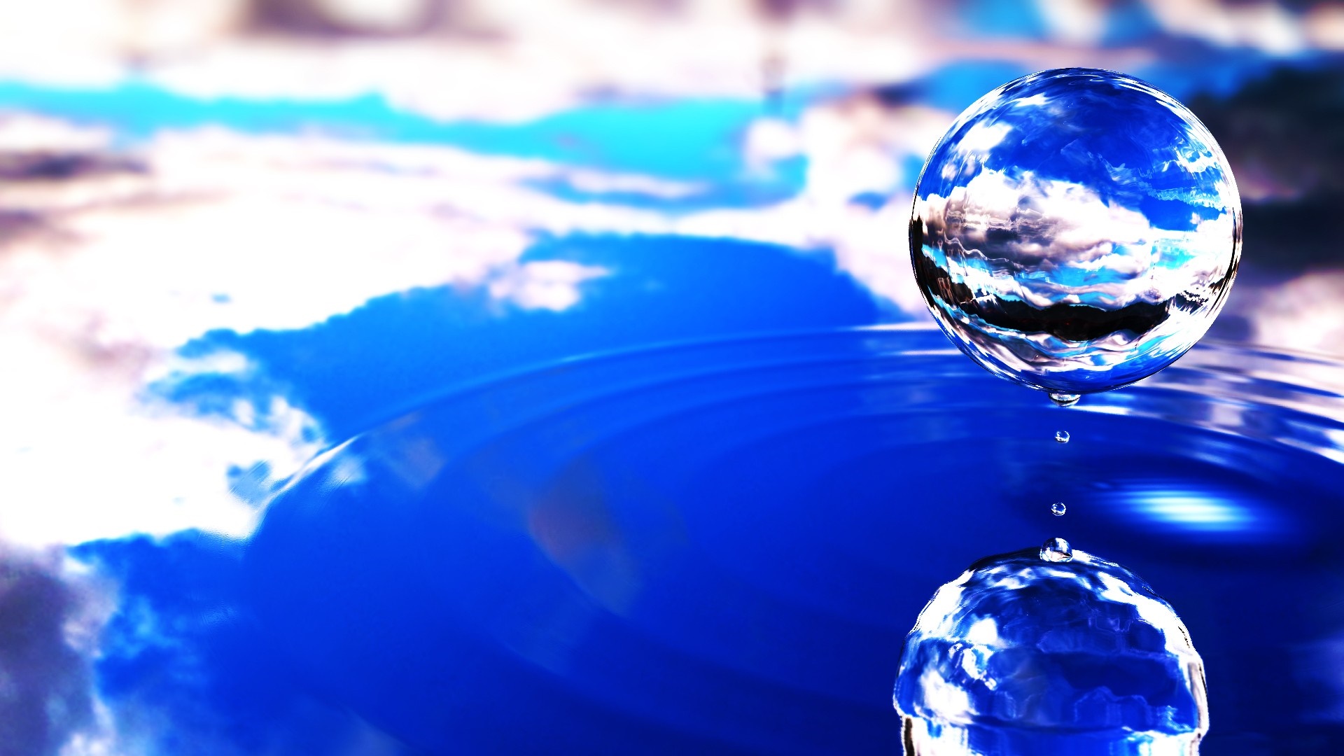 Water Drop Reflection Wallpapers