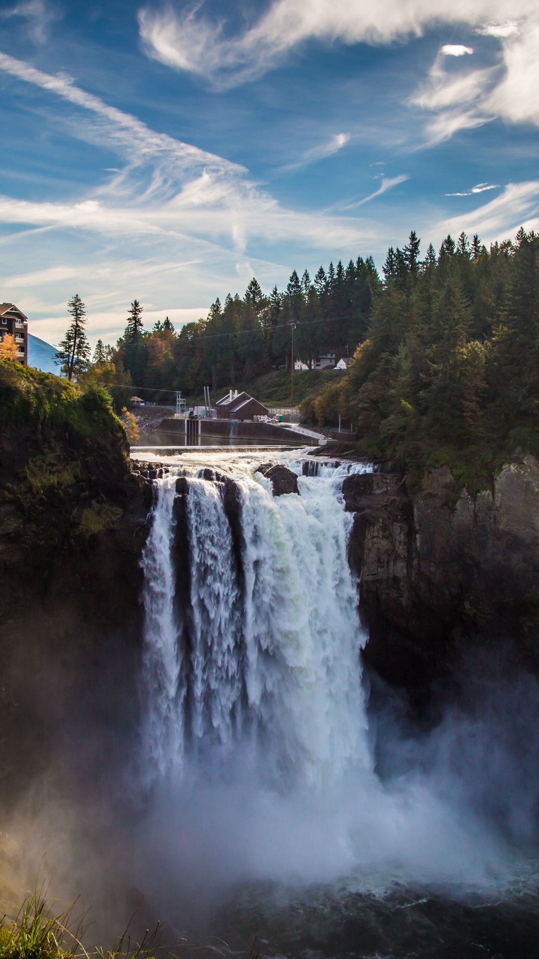 Waterfall And Lightning Wallpapers