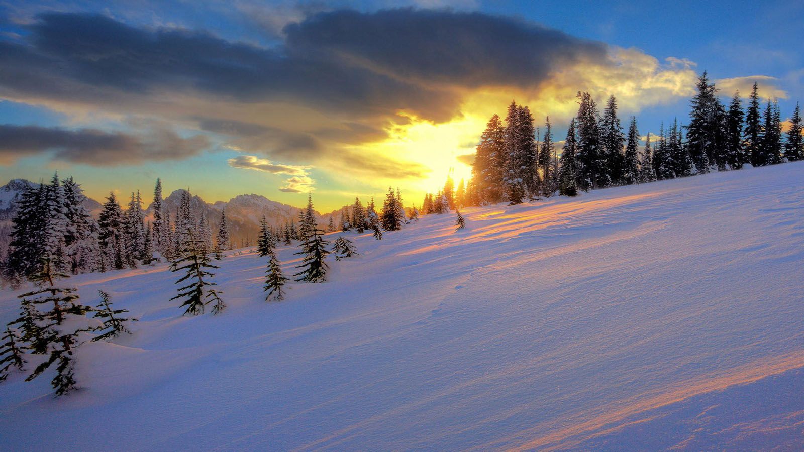 Winter Sunset Photography Wallpapers