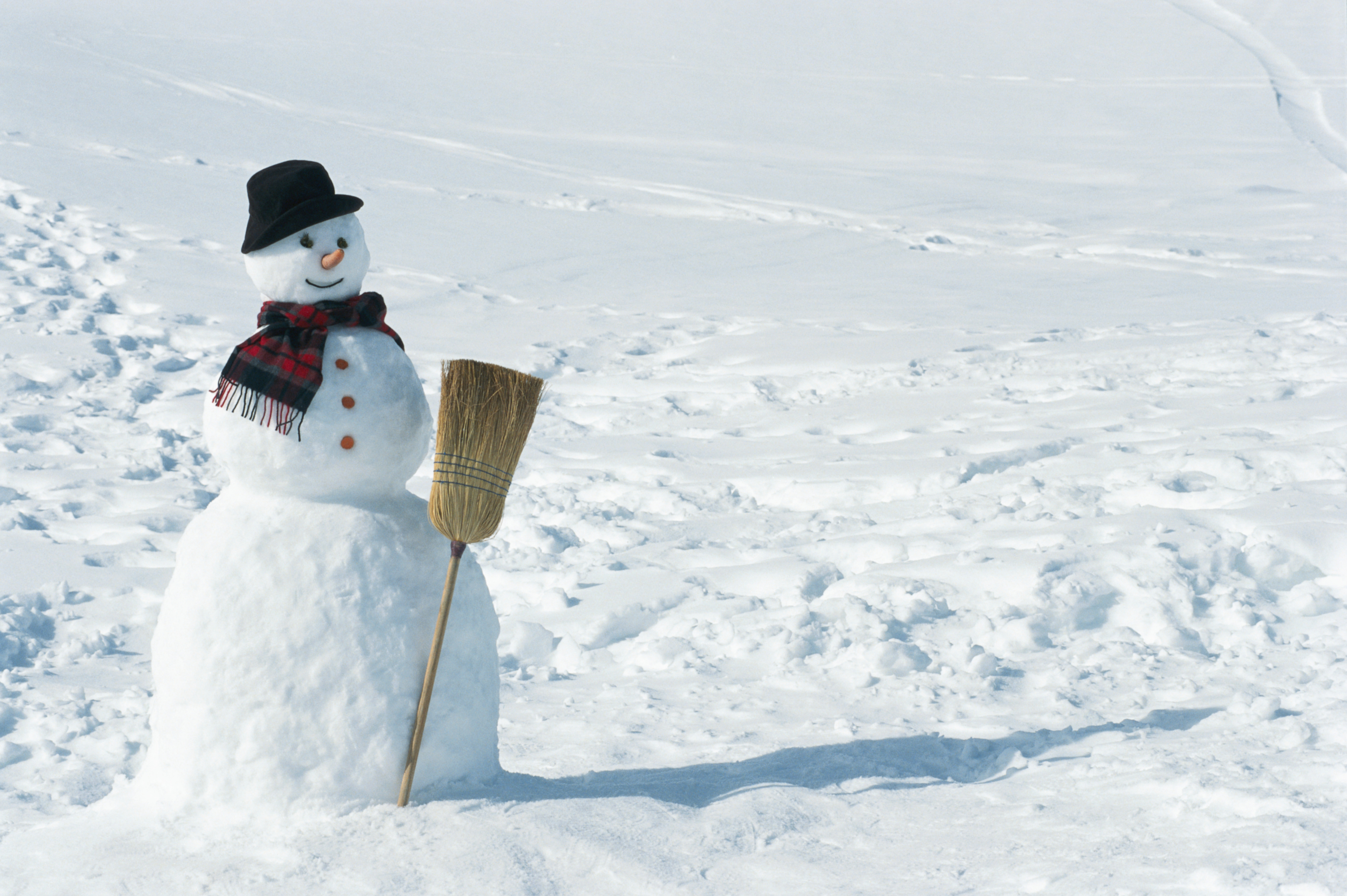 Winter Snowman Background