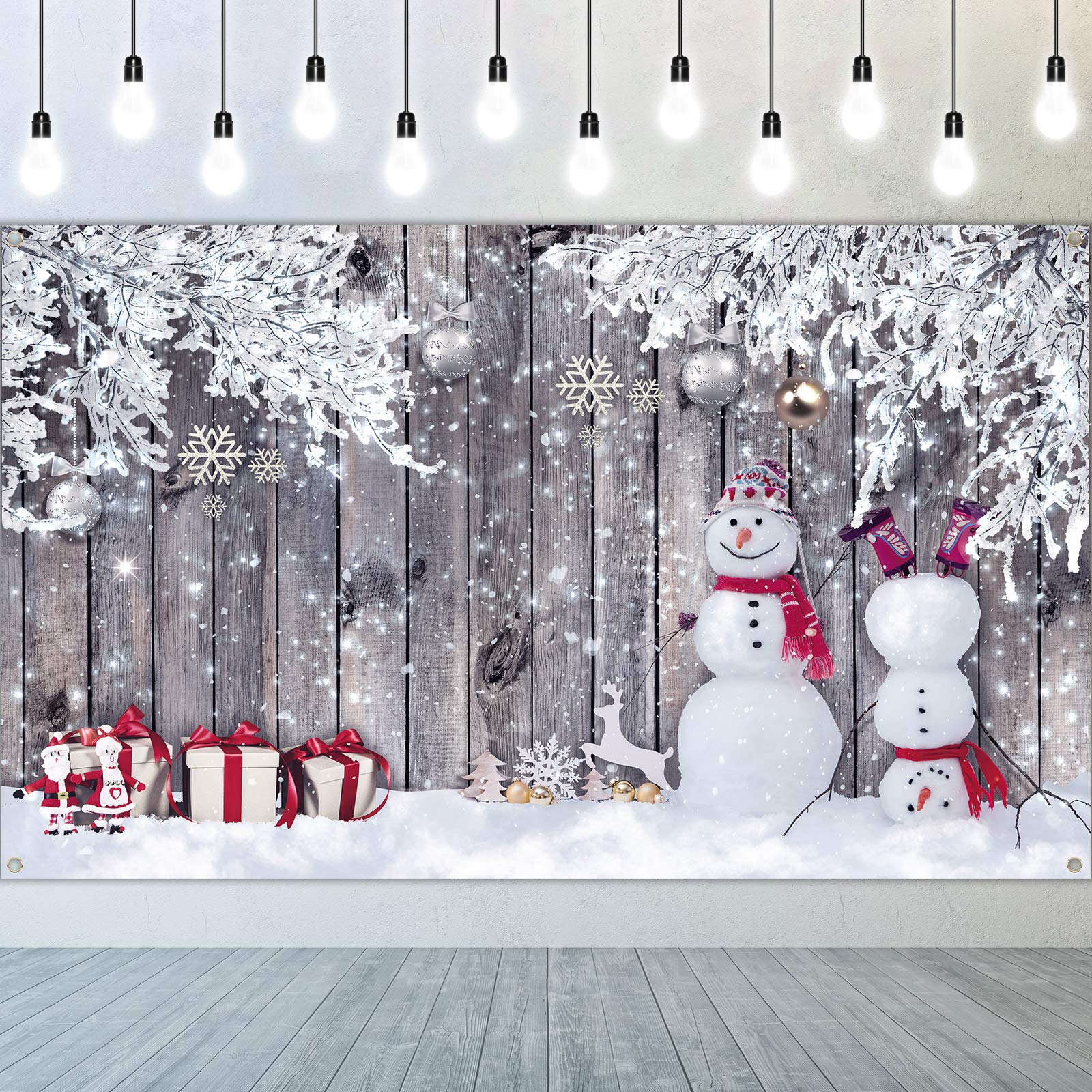 Winter Snowman Background