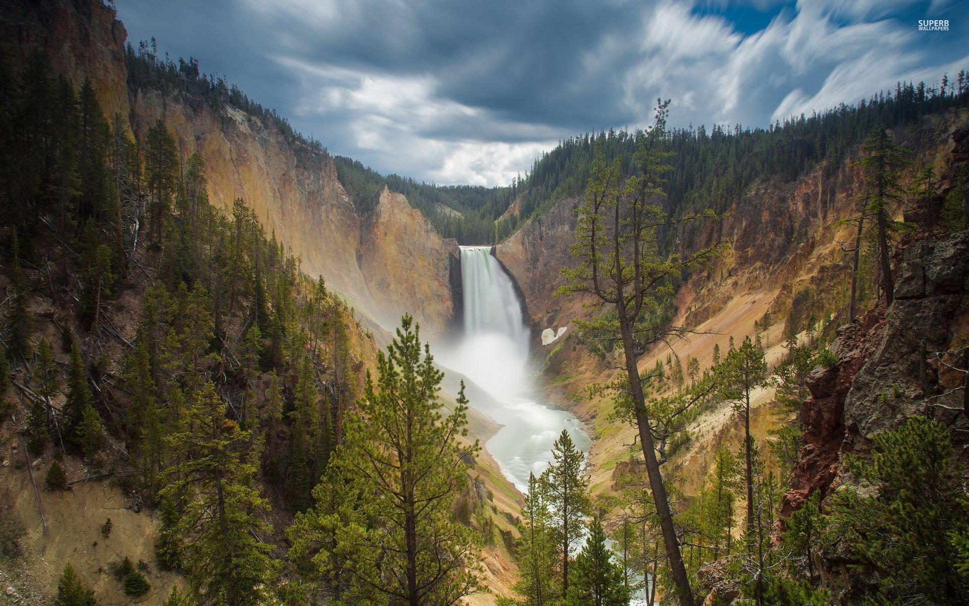 Yellowstone Falls Wallpapers