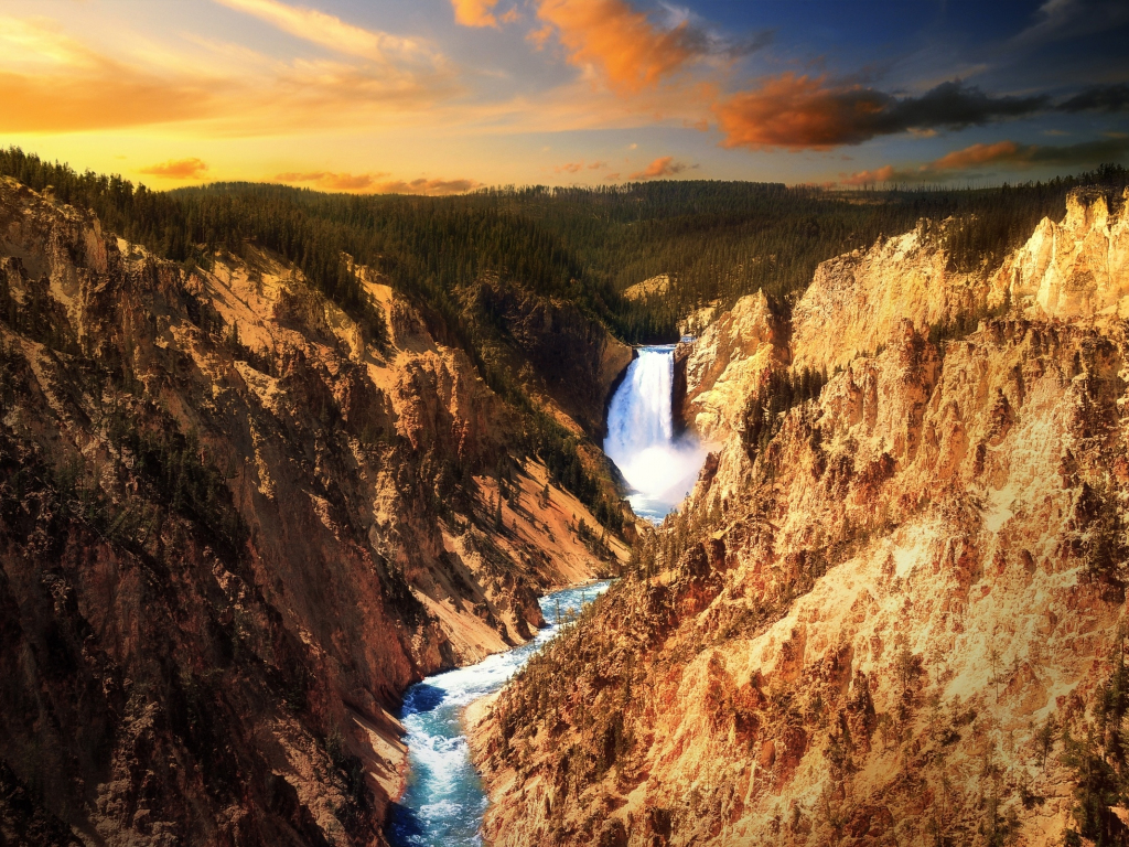 Yellowstone Falls Wallpapers