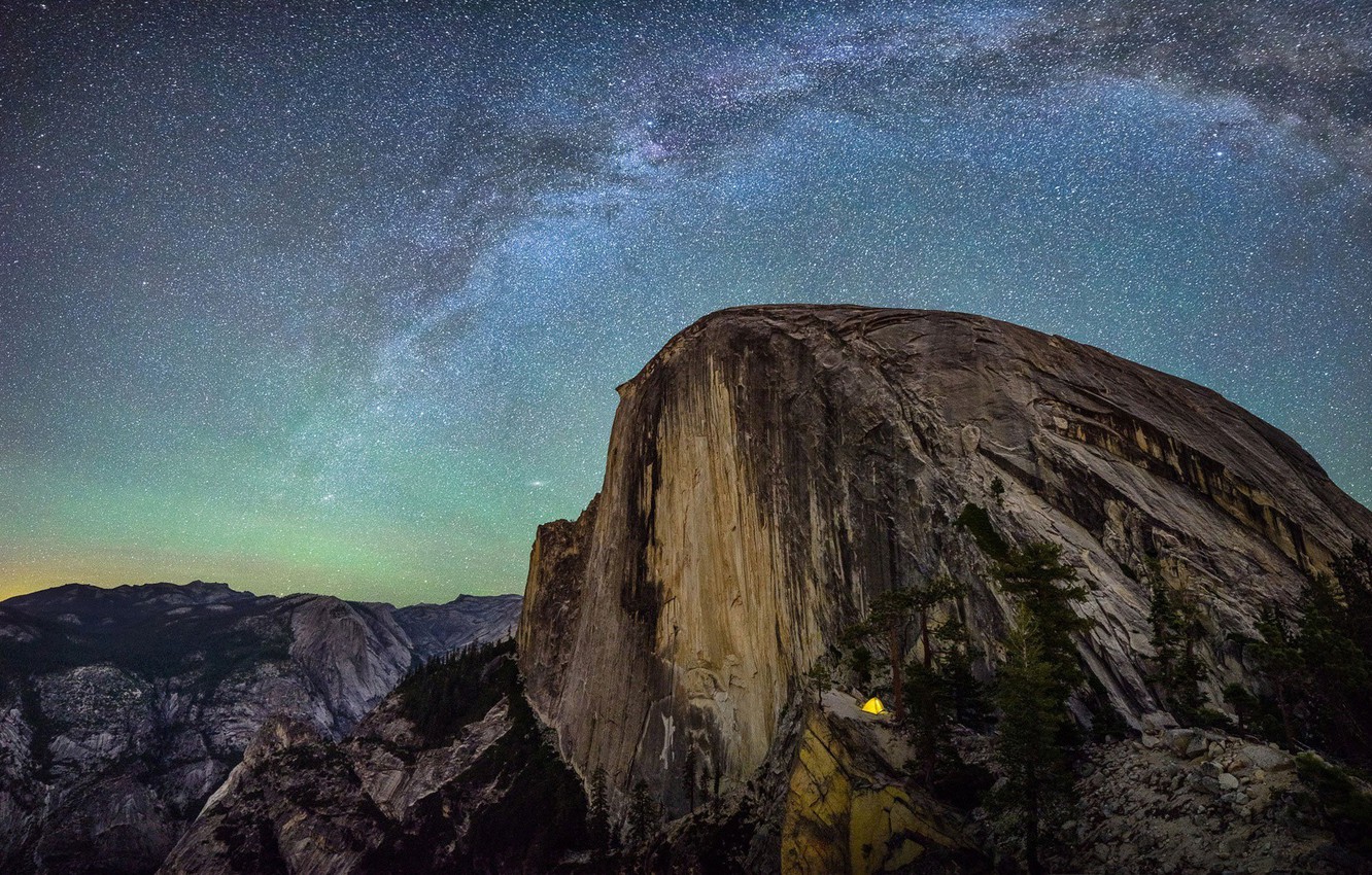 Yosemite National Park Milky Way Wallpapers