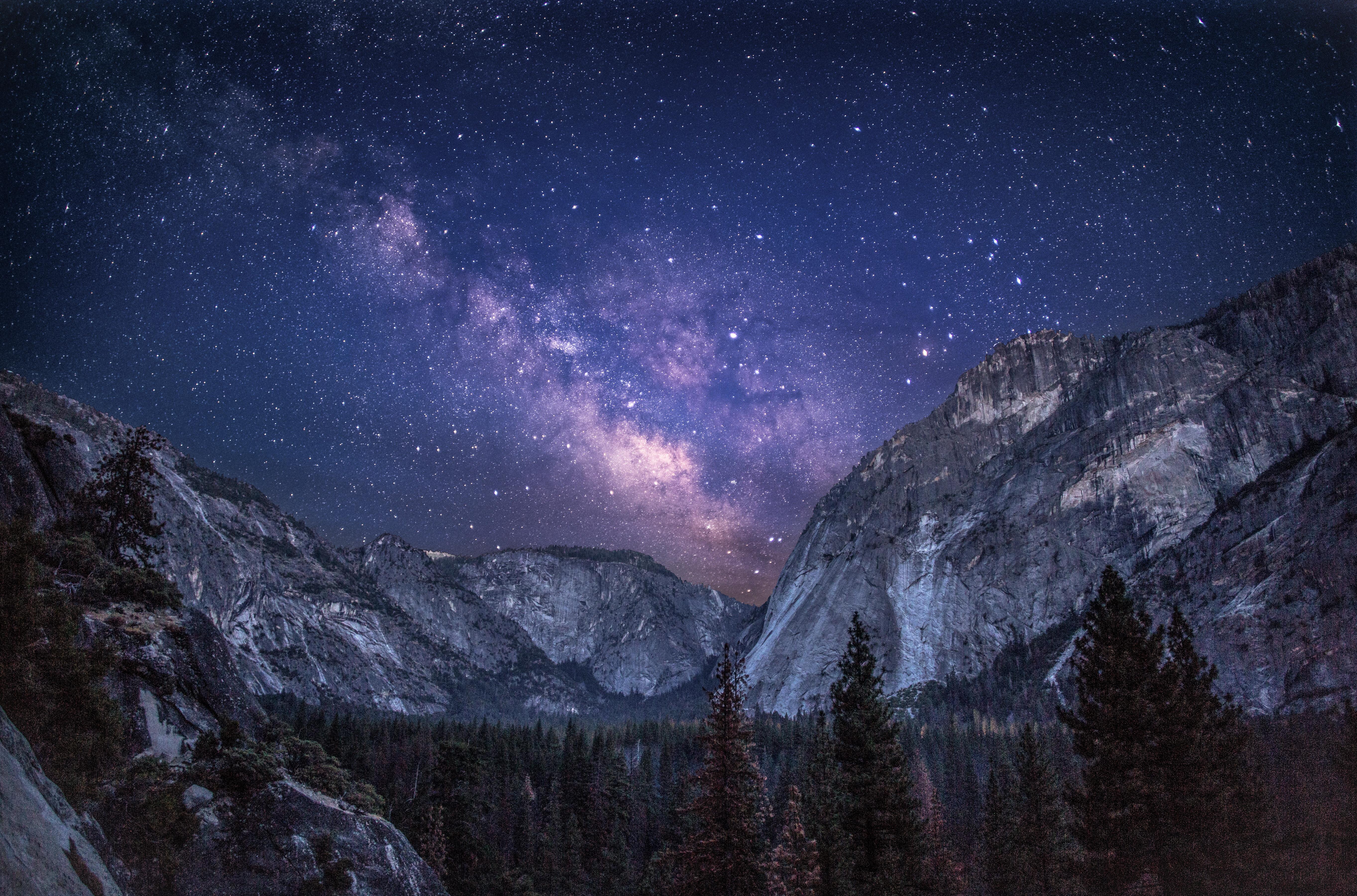 Yosemite National Park Milky Way Wallpapers