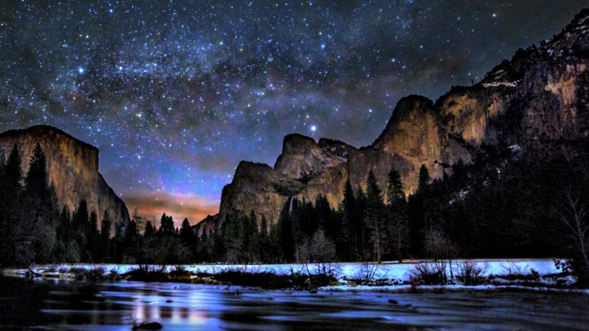 Yosemite National Park Milky Way Wallpapers