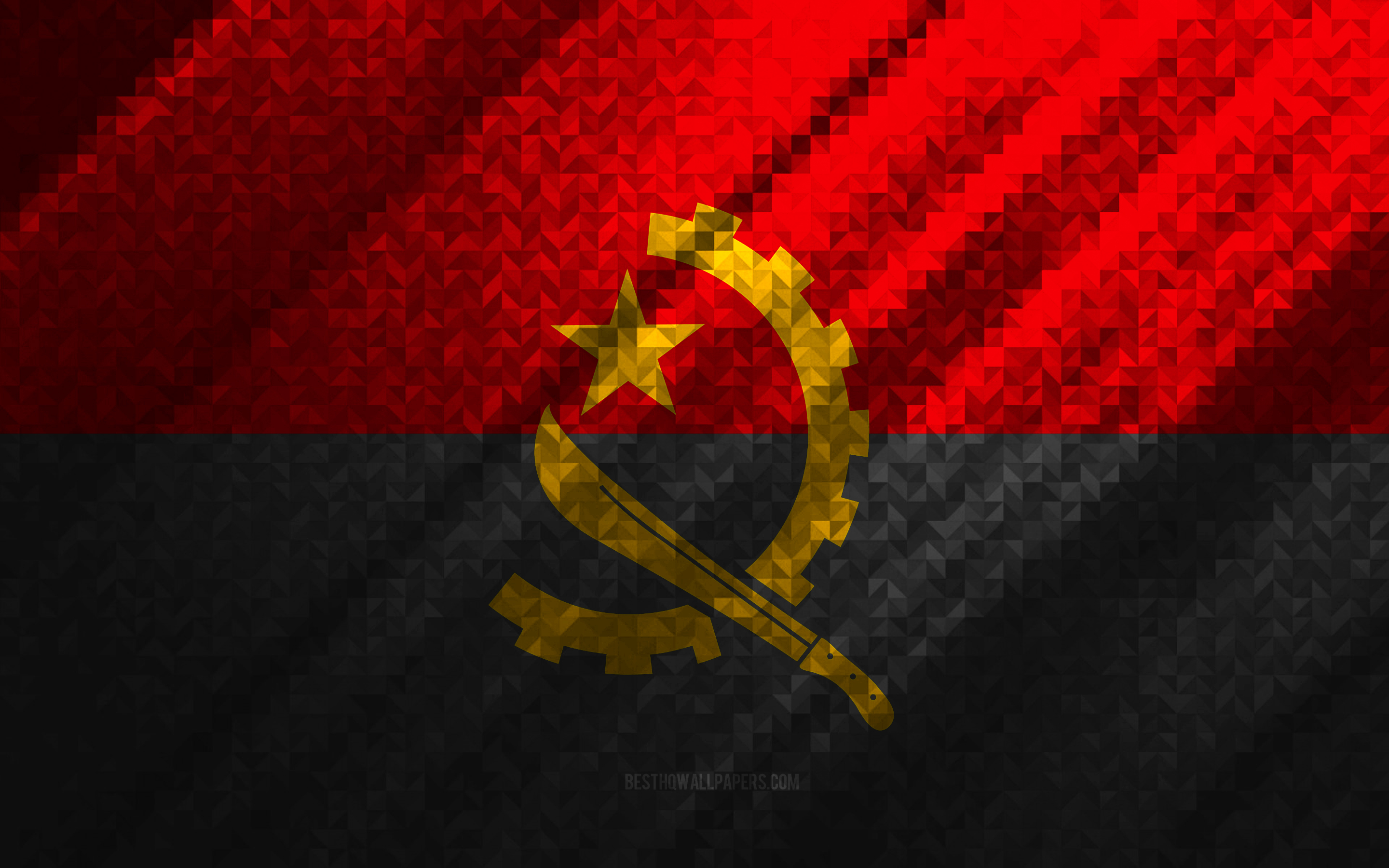 Angola Flag Wallpapers