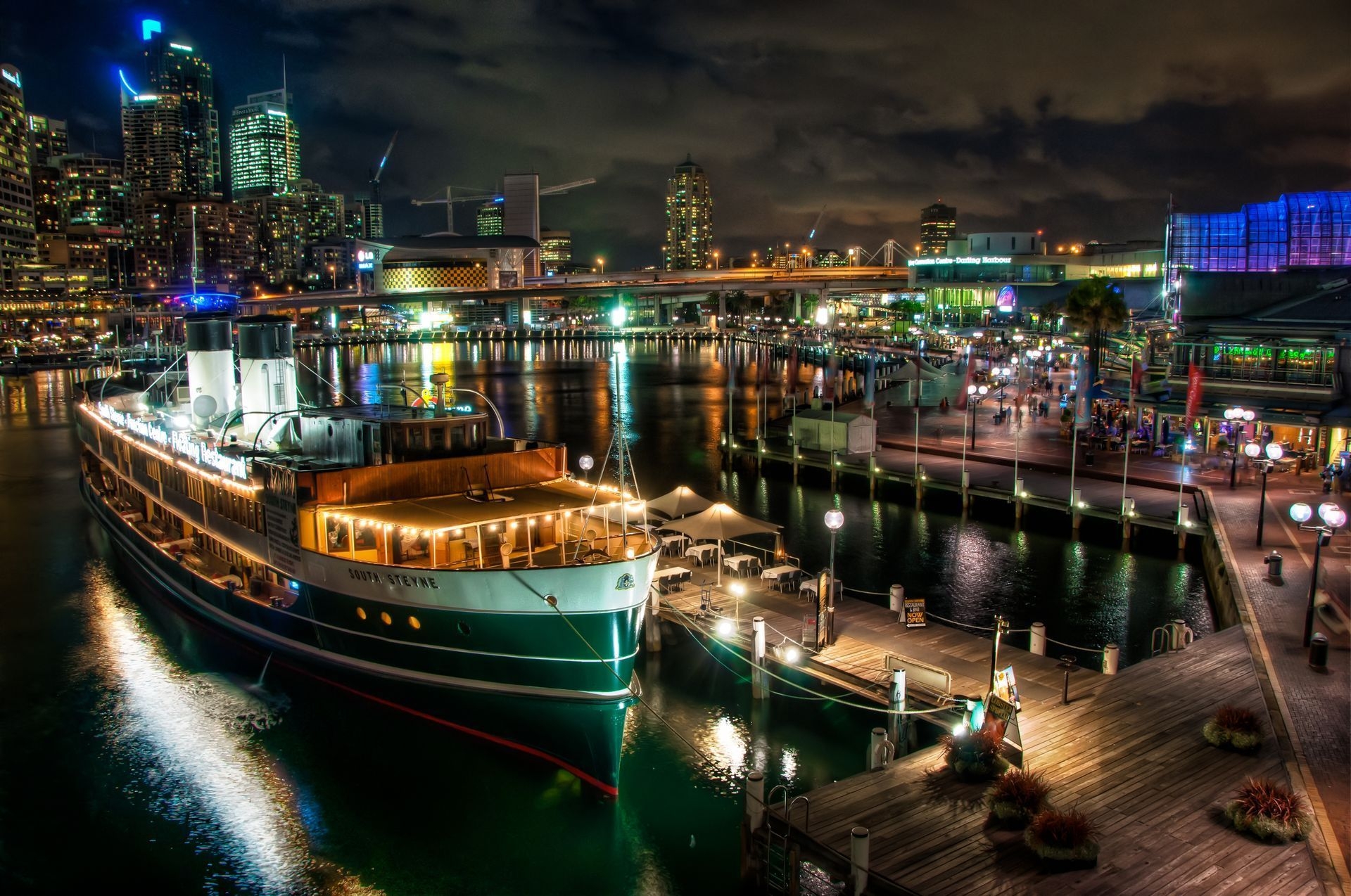 Australia Buildings Lights At Night Wallpapers