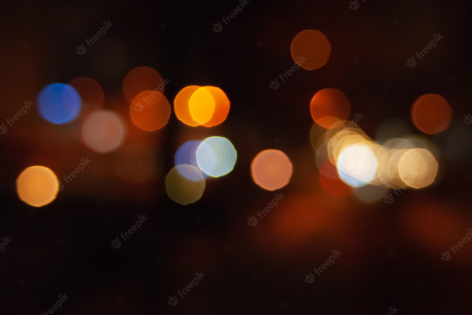 Bokeh Blur City In Night Wallpapers