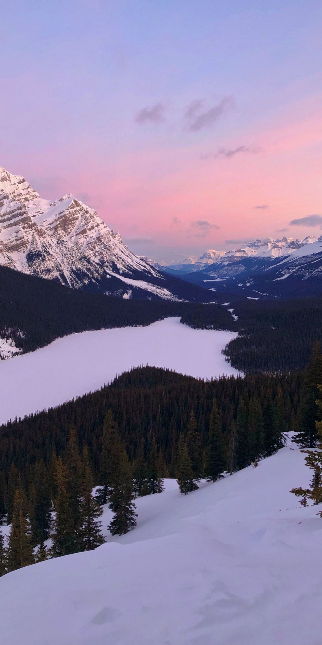 Canada Mountains View At Night Wallpapers