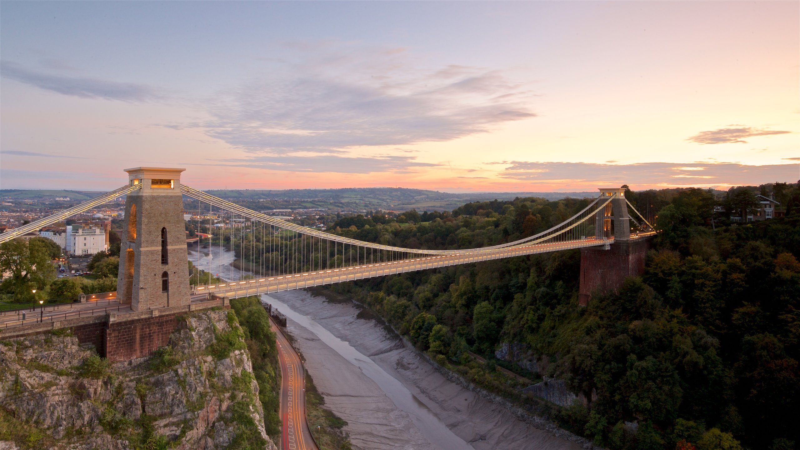 Clifton Suspension Bridge Houses Wallpapers