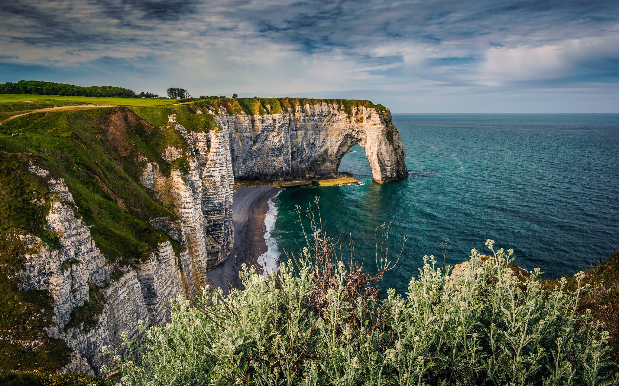 Coastline Hd Normandy Arch Wallpapers