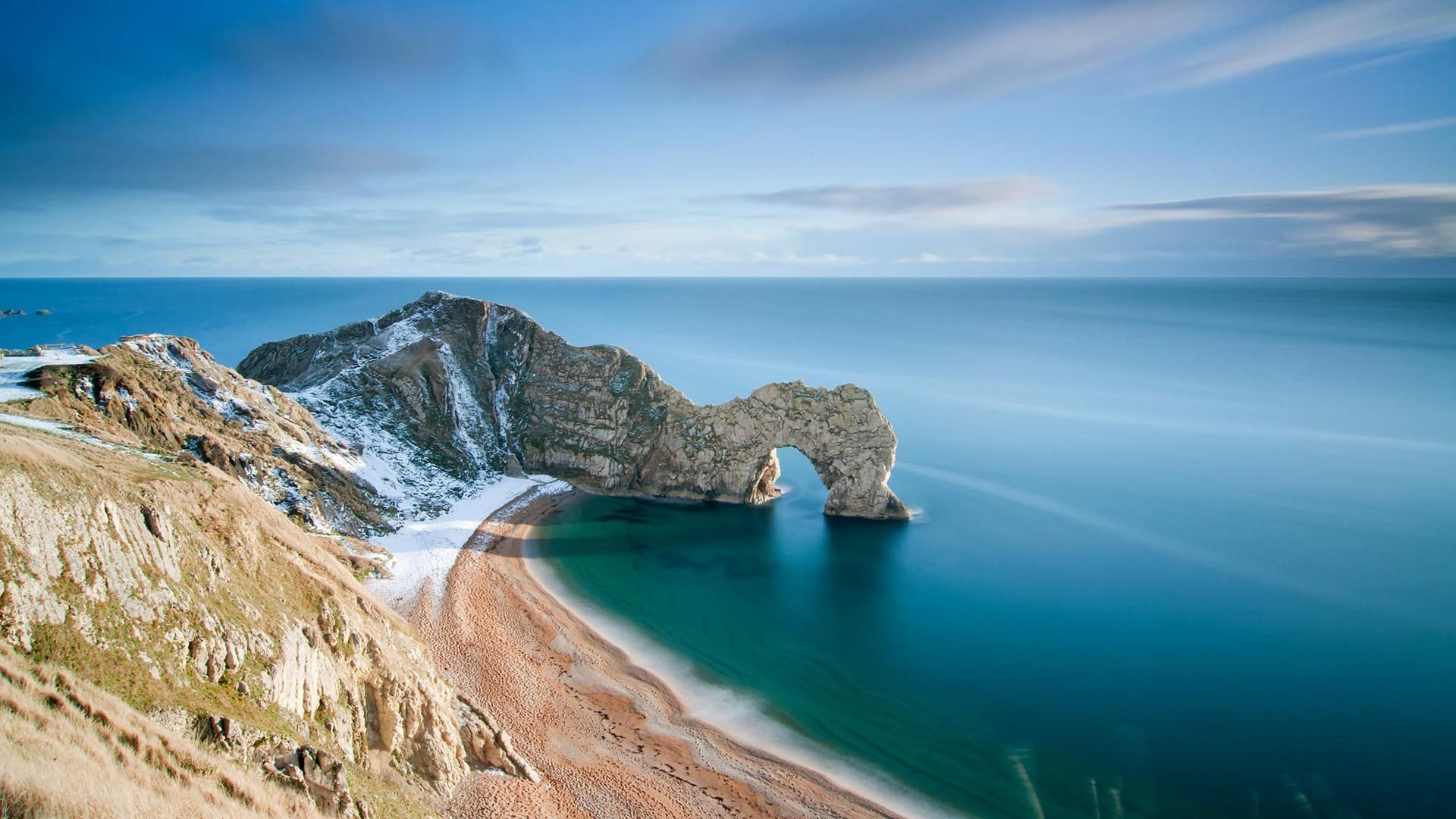 Coastline Hd Normandy Arch Wallpapers