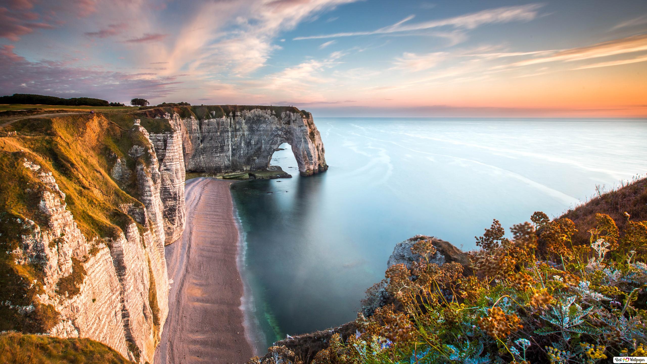 Coastline Hd Normandy Arch Wallpapers