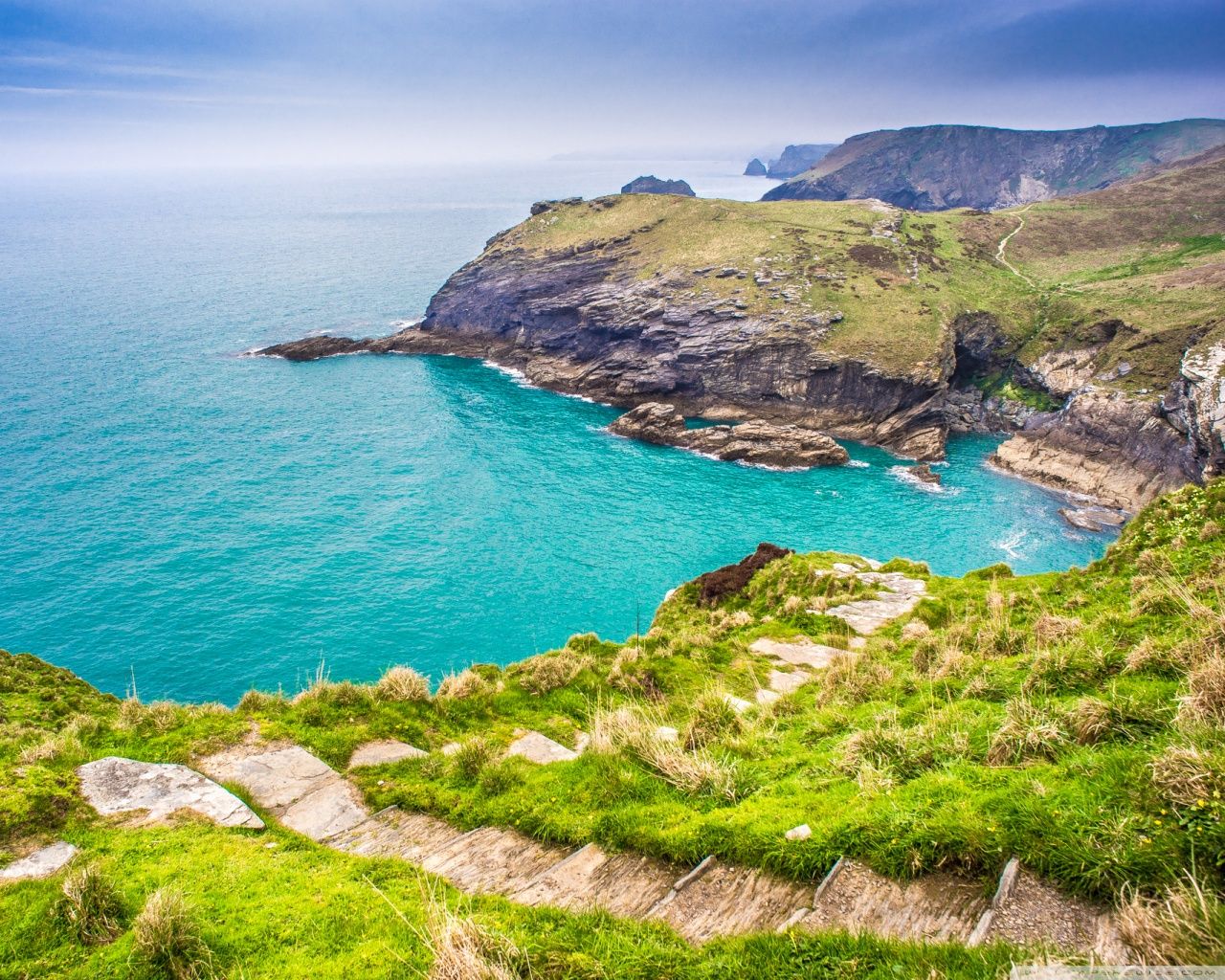 Coastline Hd Normandy Arch Wallpapers