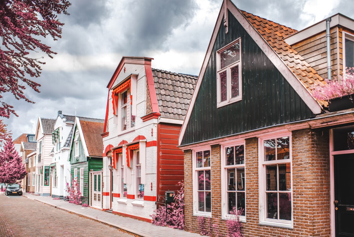 Colorful Village Home Netherlands Wallpapers