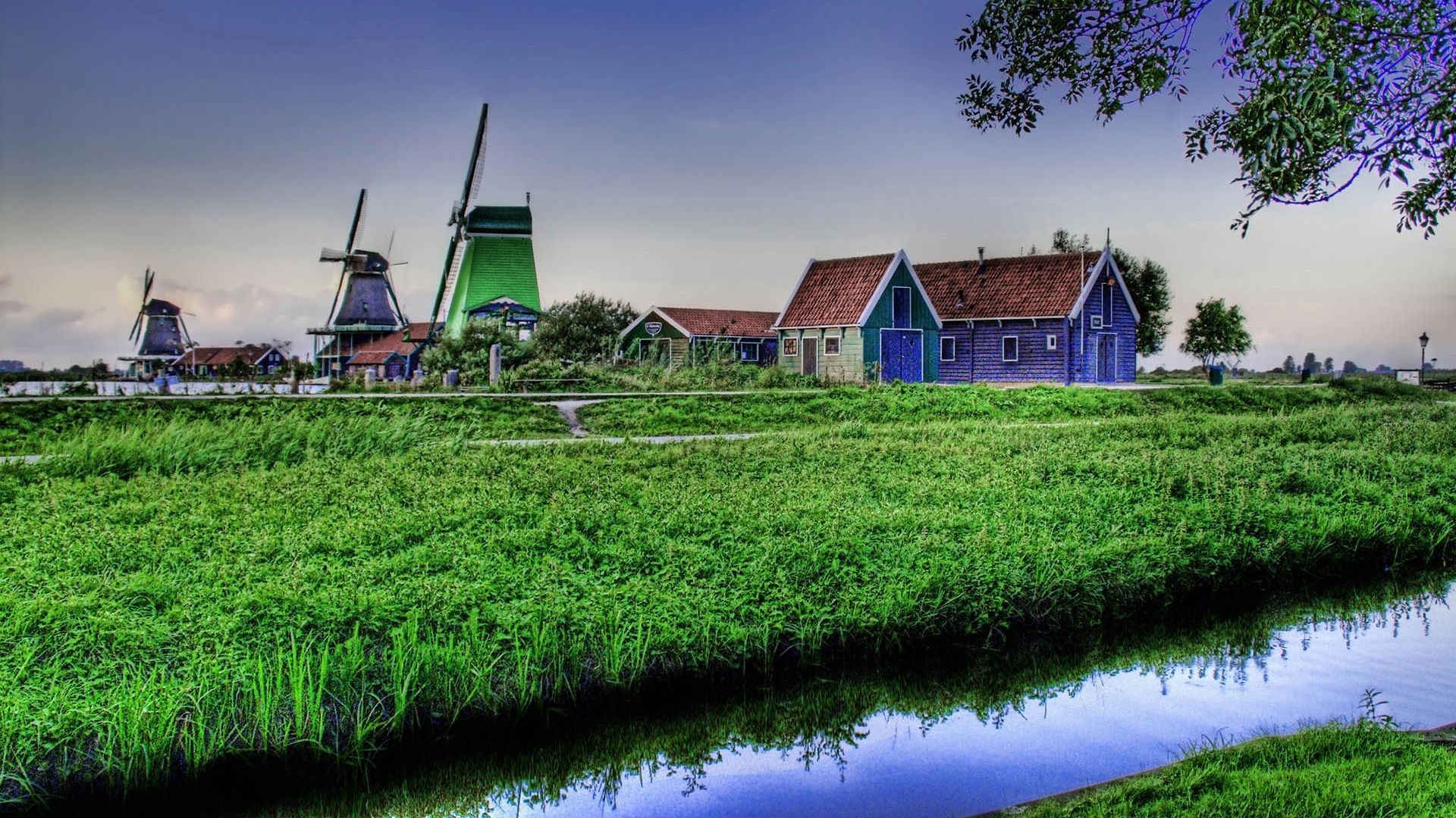 Colorful Village Home Netherlands Wallpapers