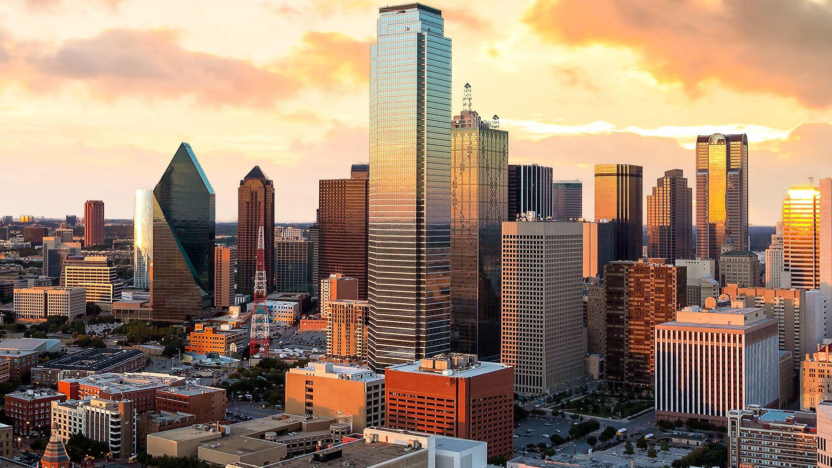 Dallas Texas Lights Skyscrapers Wallpapers