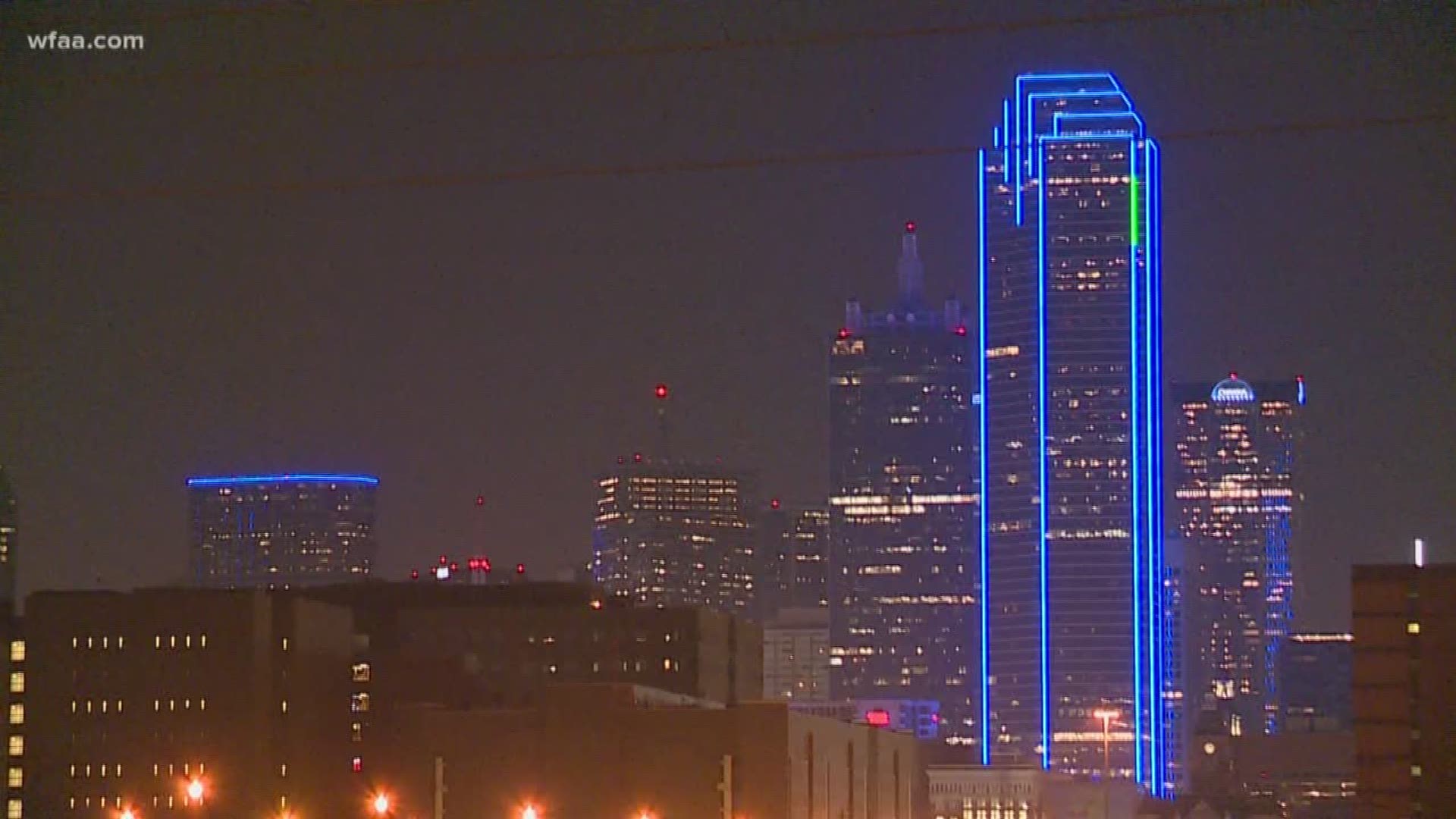 Dallas Texas Lights Skyscrapers Wallpapers