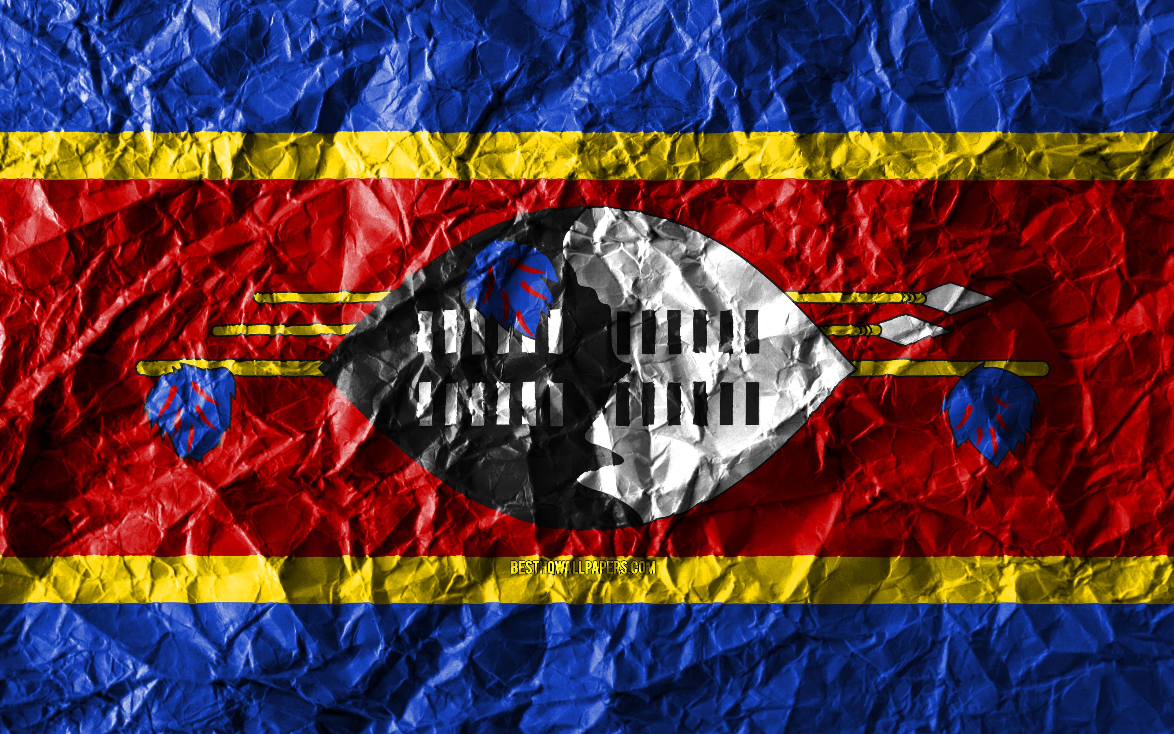 Eswatini Flag Wallpapers