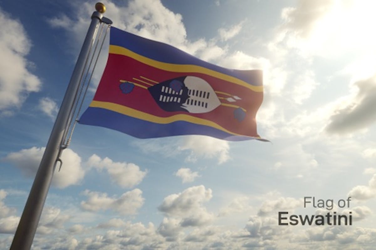 Eswatini Flag Wallpapers