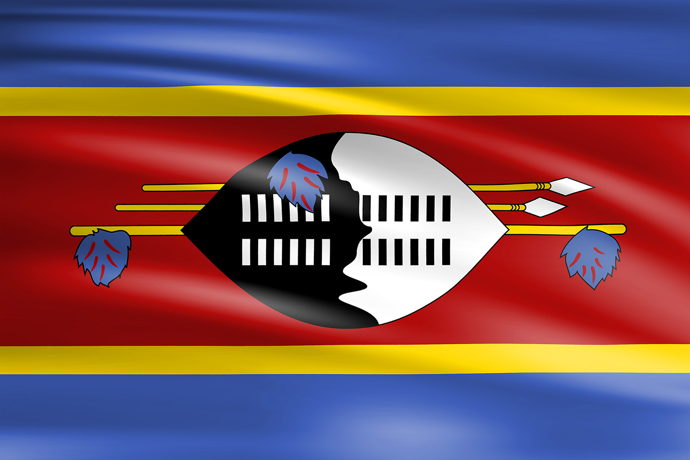 Eswatini Flag Wallpapers