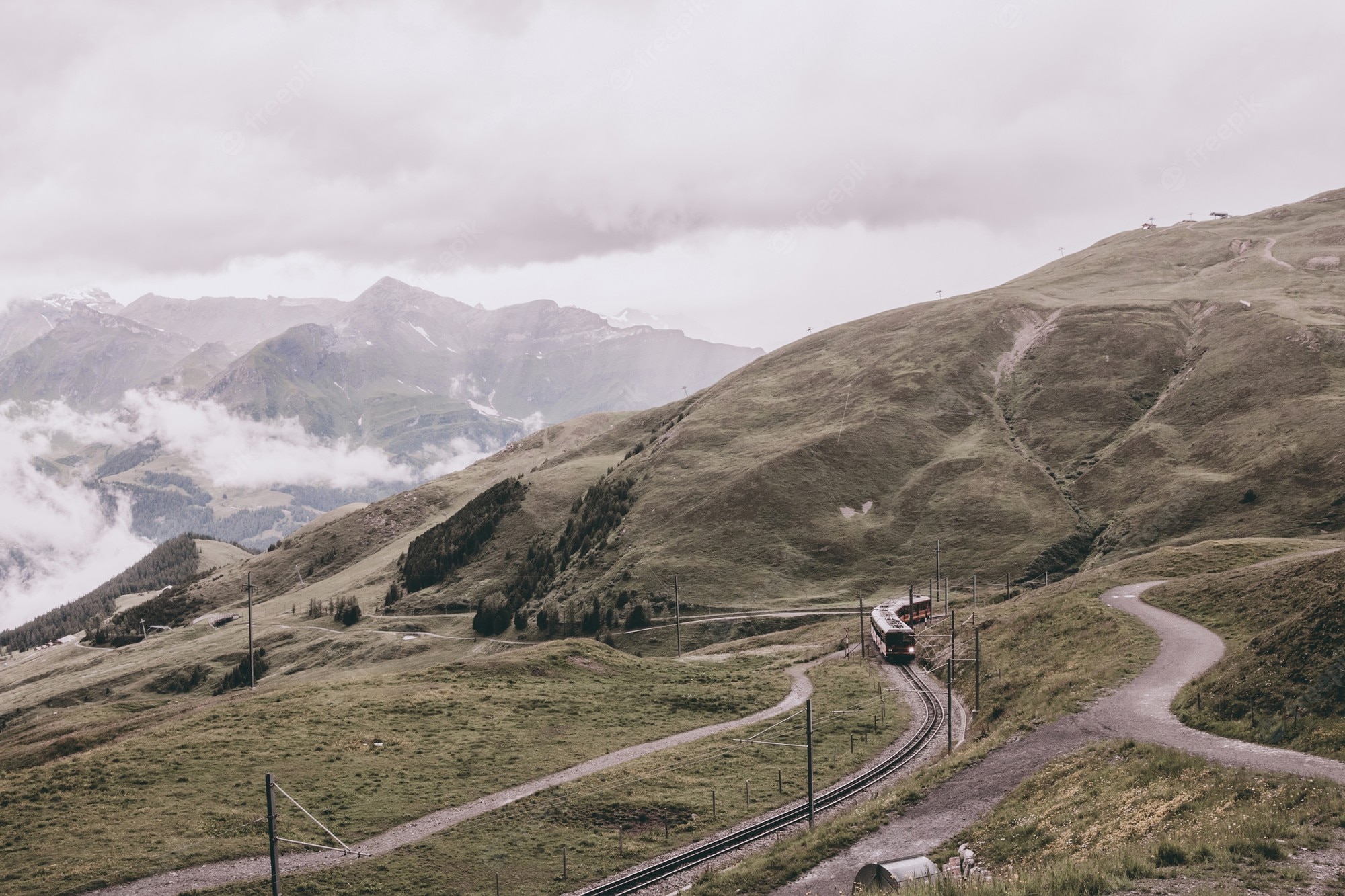 Europe In Summer Alps Mountains And Clouds Wallpapers