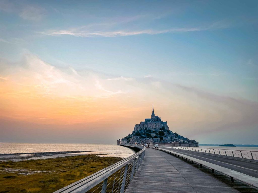 France Landscape Mont Saint-Michel Snow Wallpapers