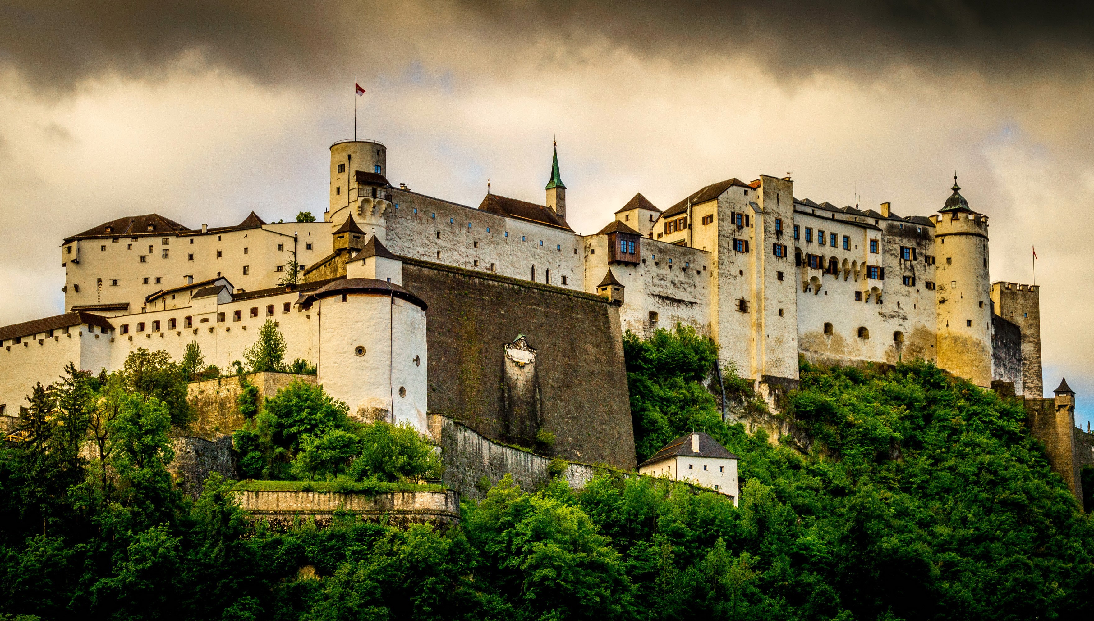 Hohensalzburg Church  At Night Wallpapers