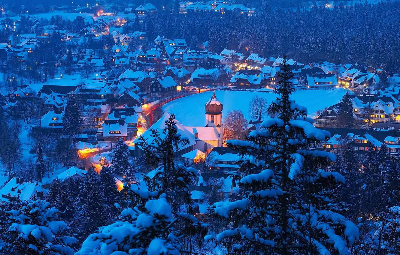 Hohnstein City Germany In Winter Snow Wallpapers