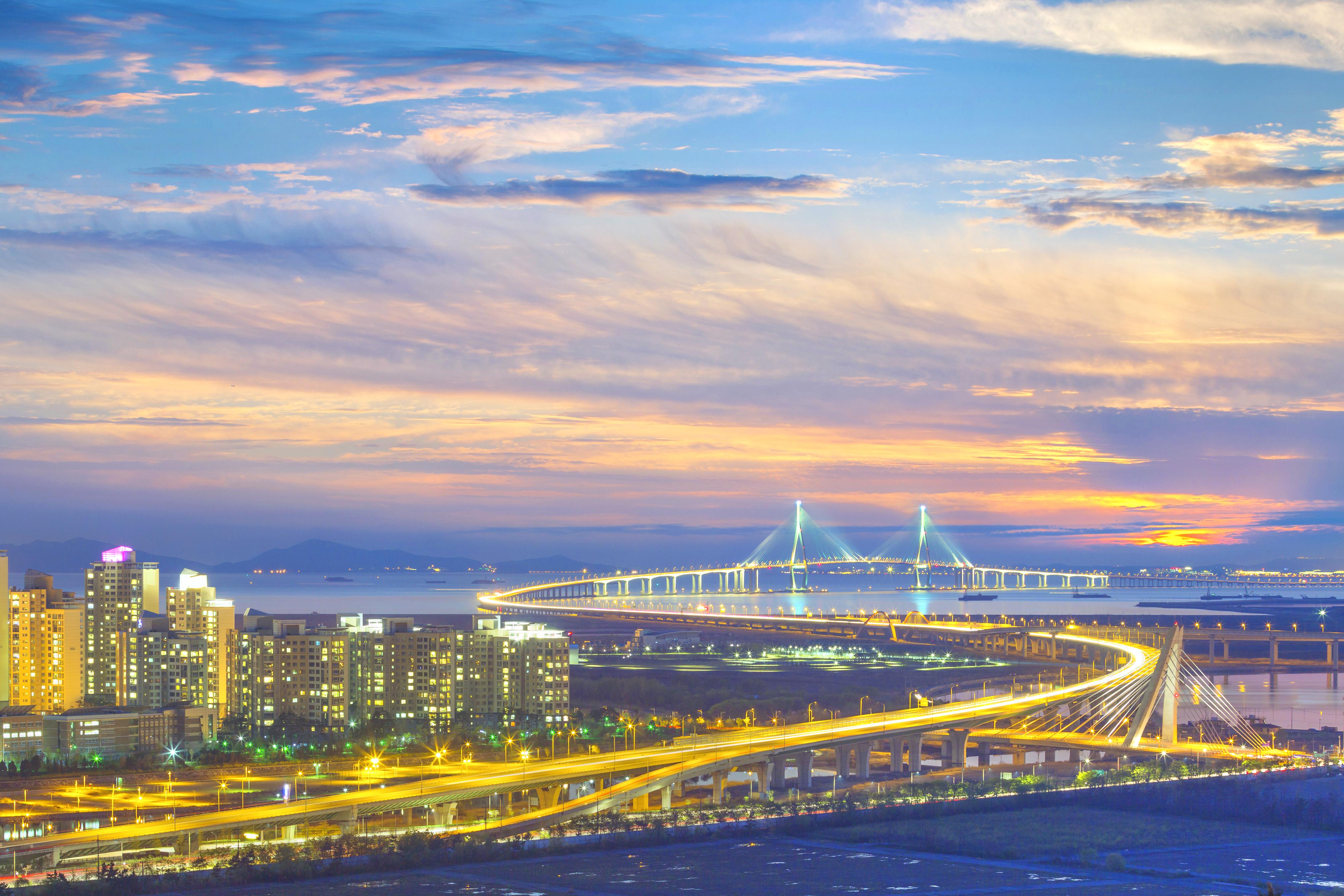 Incheon Songdo Bridge Wallpapers