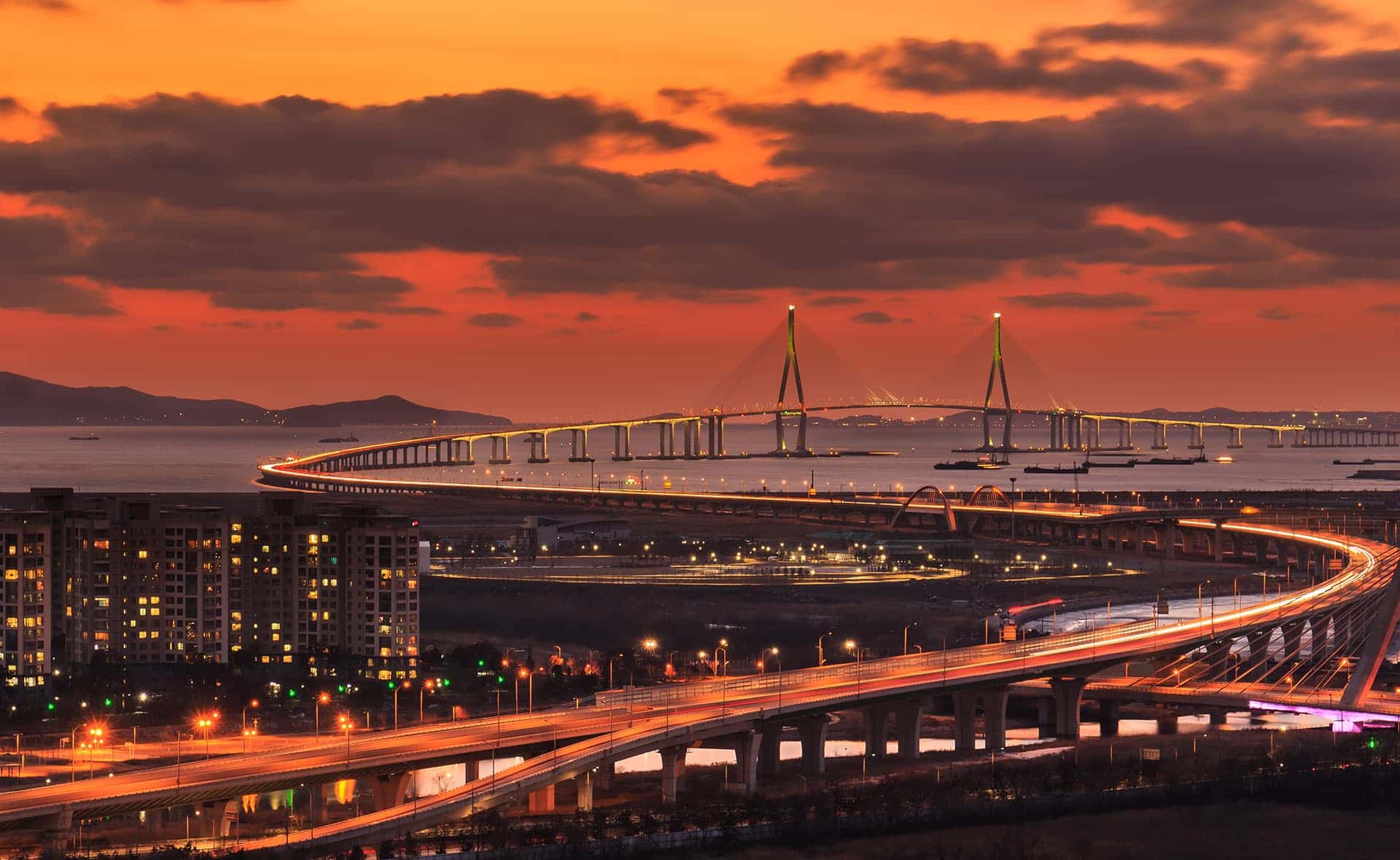 Incheon Songdo Bridge Wallpapers