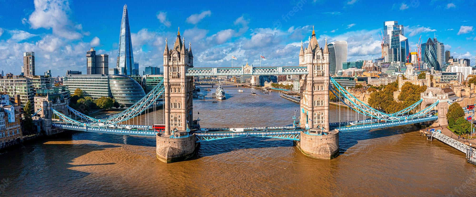 London England Tower Bridge Thames River Cityscape Urban Wallpapers