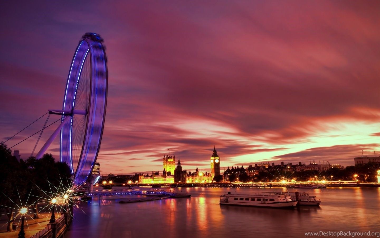 London Lights At Sunset Wallpapers