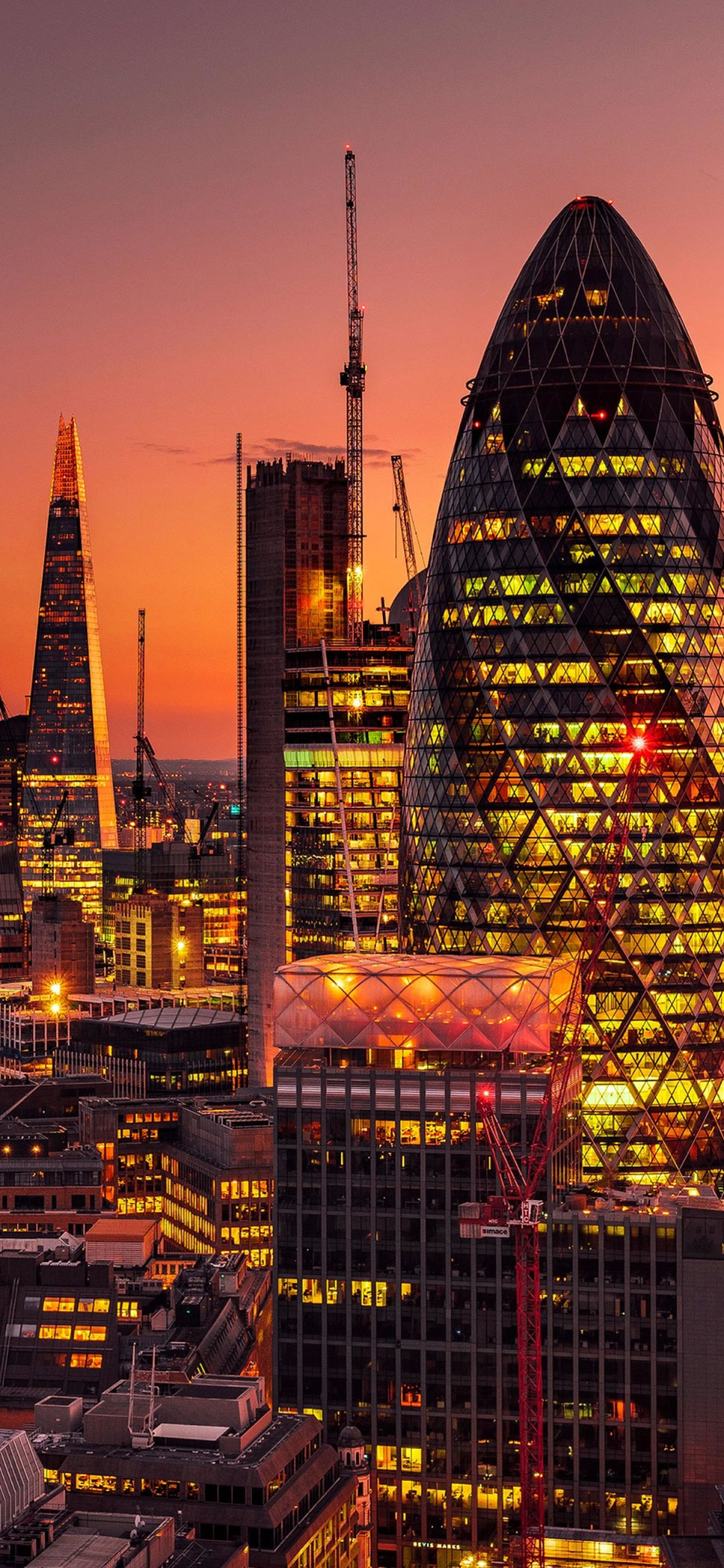 London Lights At Sunset Wallpapers