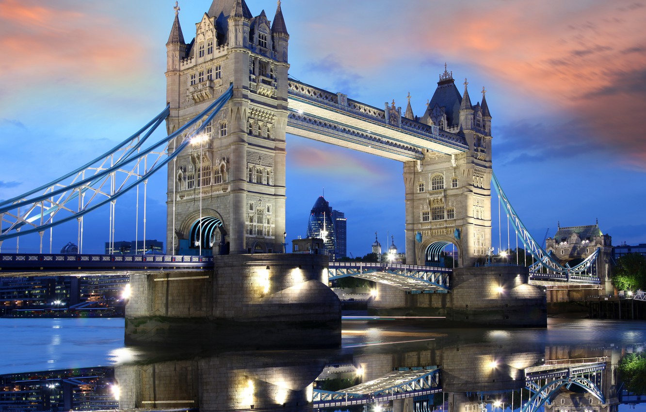 London Lights At Sunset Wallpapers