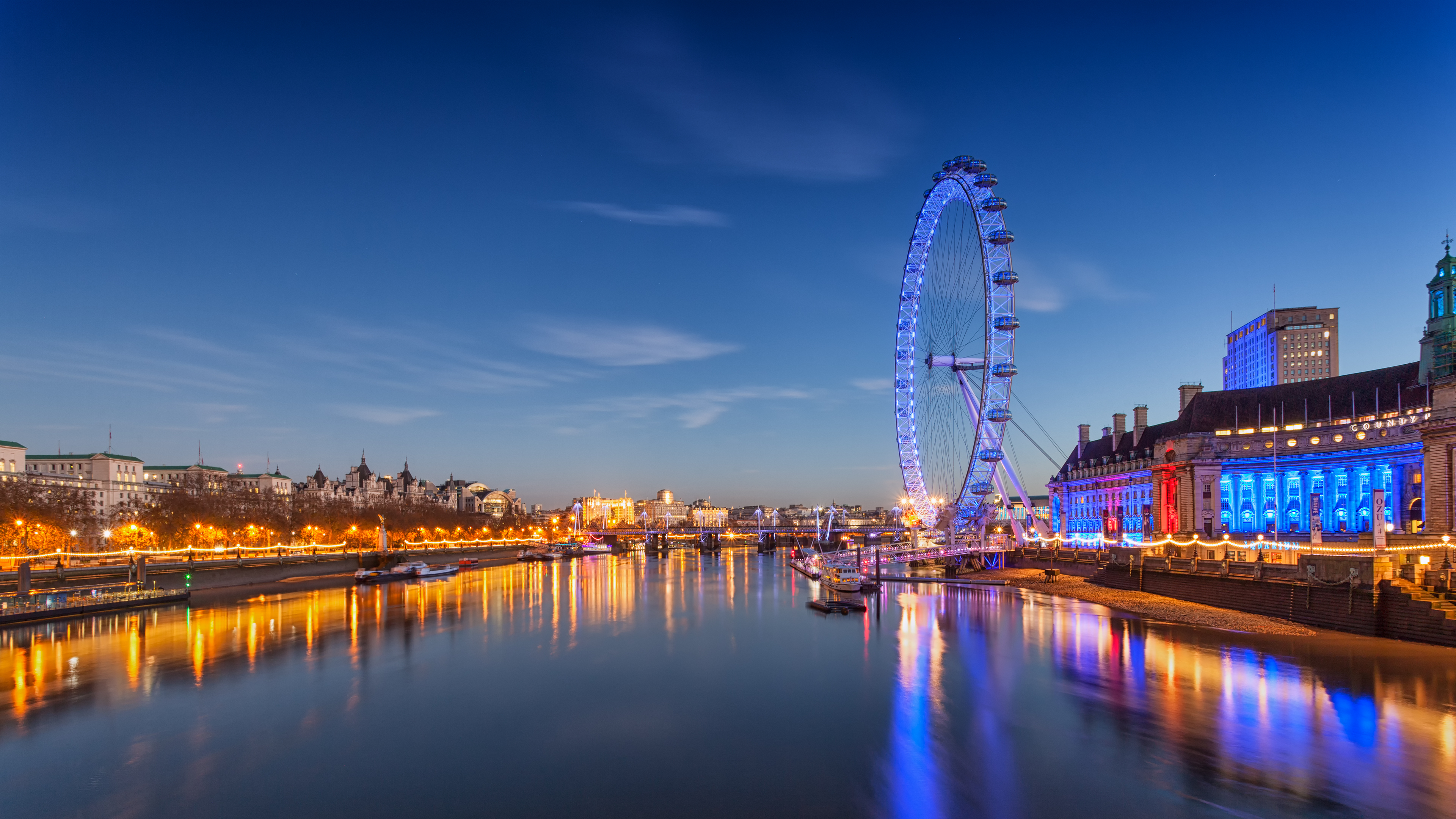 London Lights At Sunset Wallpapers