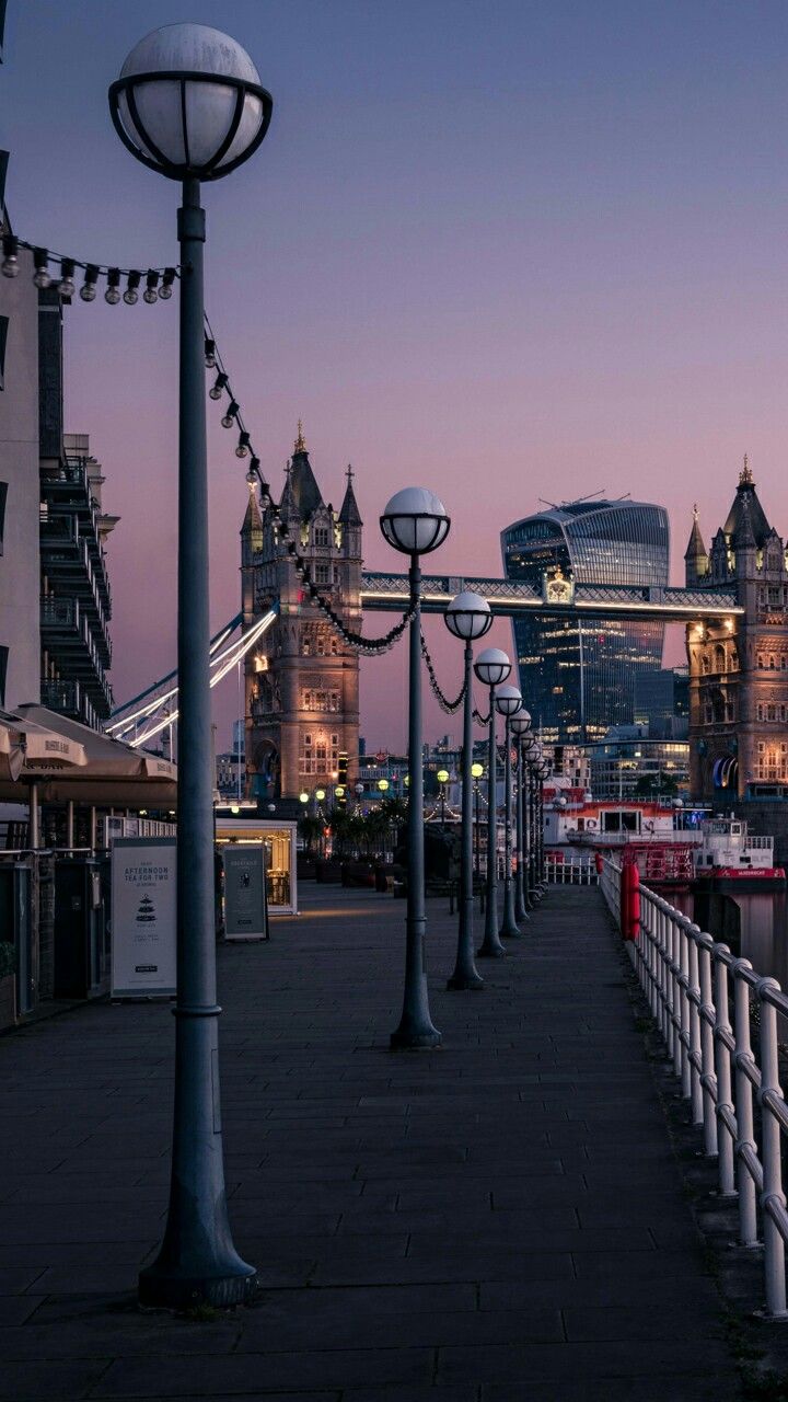 London Lights At Sunset Wallpapers