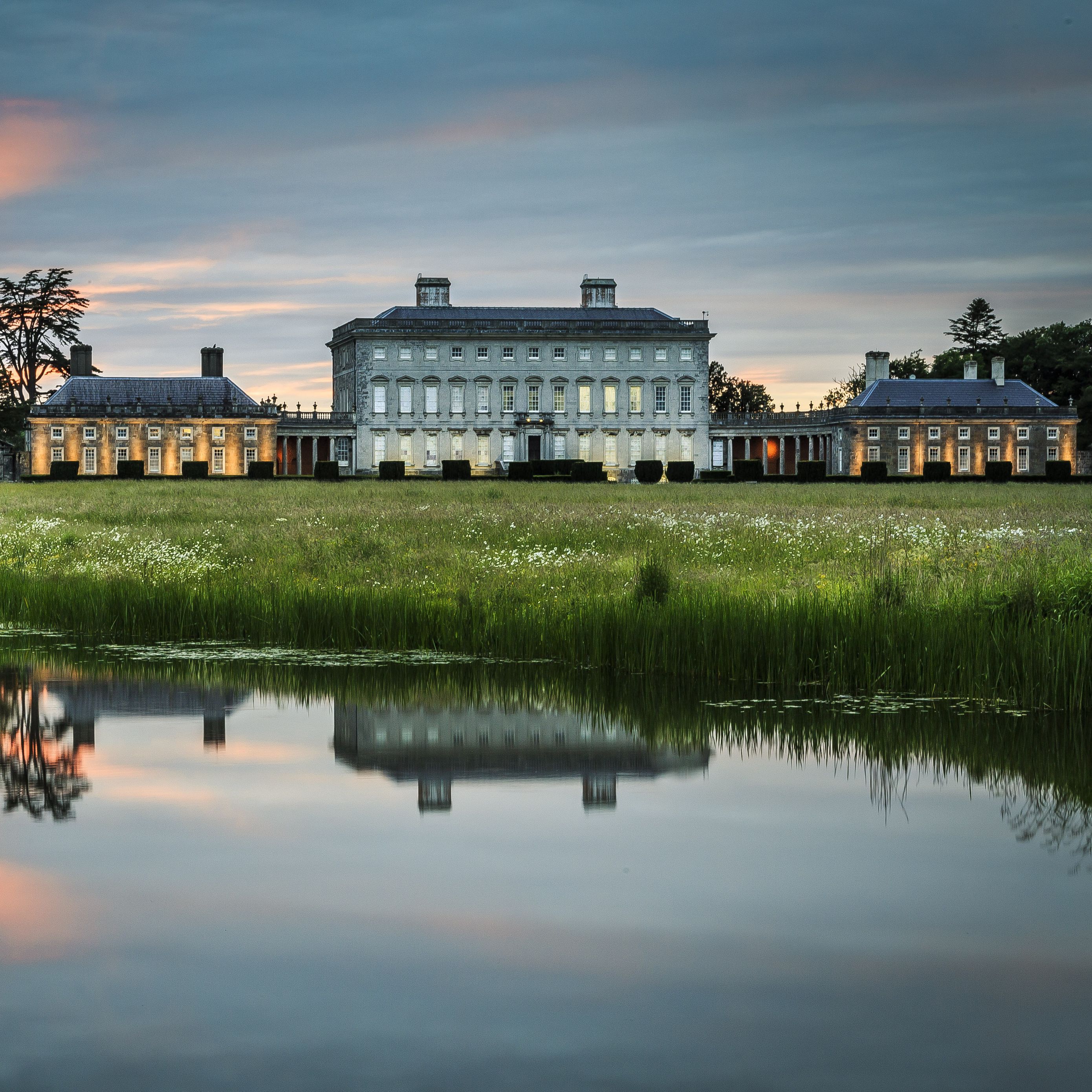 Mansion Reflection In Lake Wallpapers