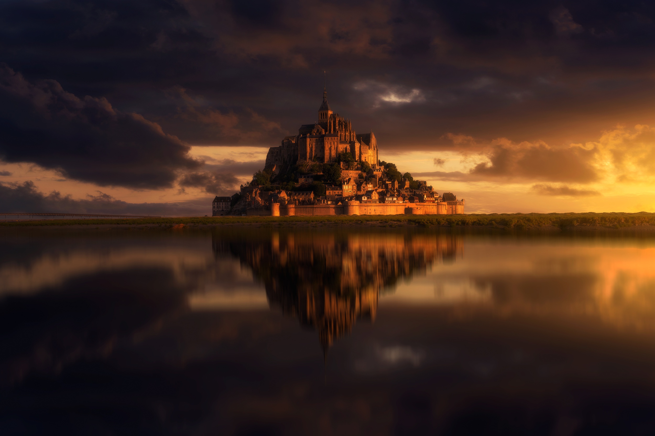 Mont Saint Michel Monastery Wallpapers