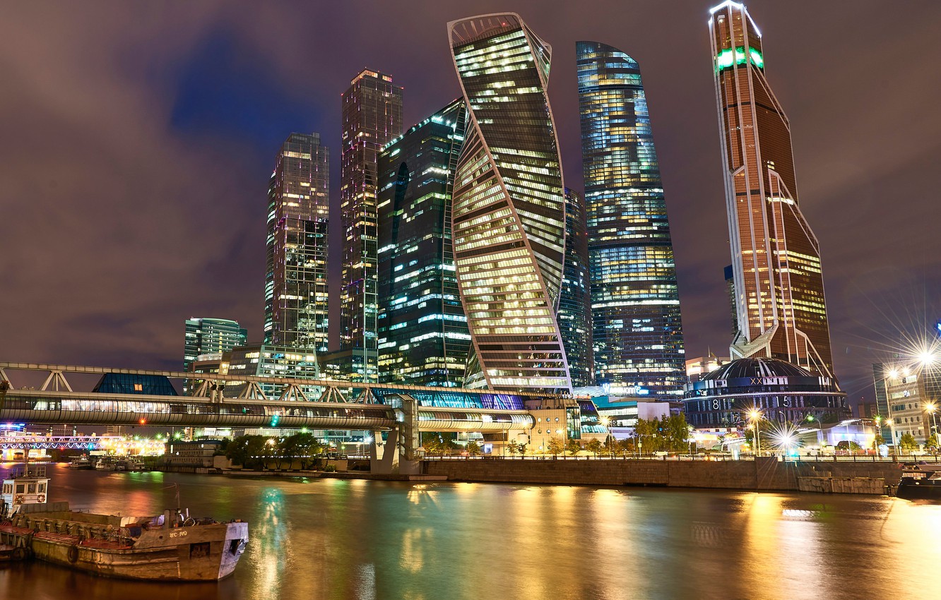 Moscow Russia Skyscrapers Wallpapers