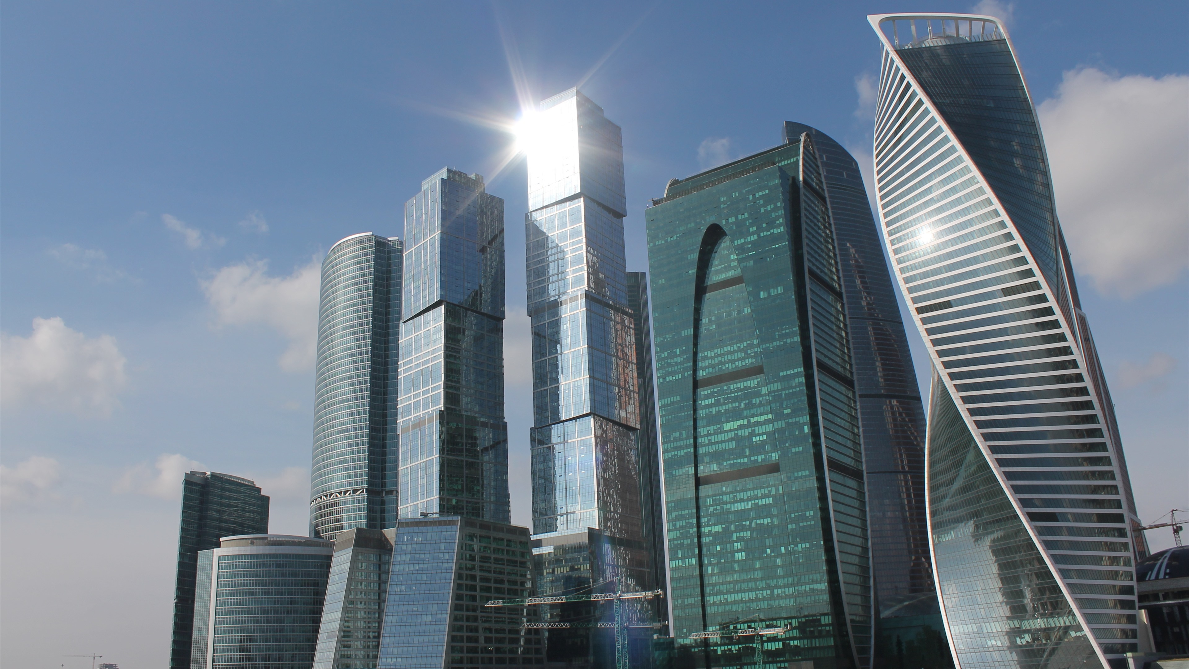 Moscow Russia Skyscrapers Wallpapers