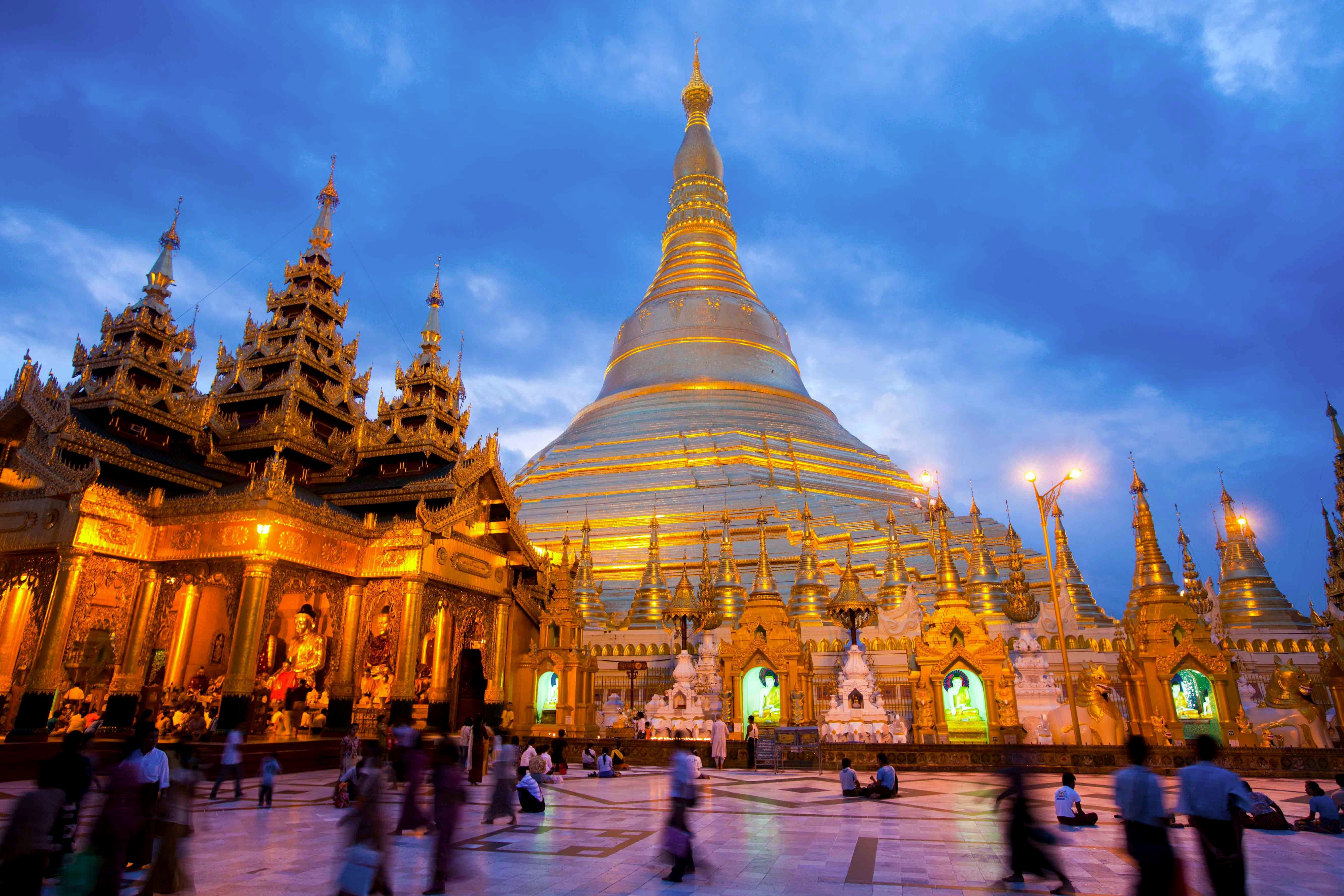 Myanmar Burma Temple Silhouette Wallpapers