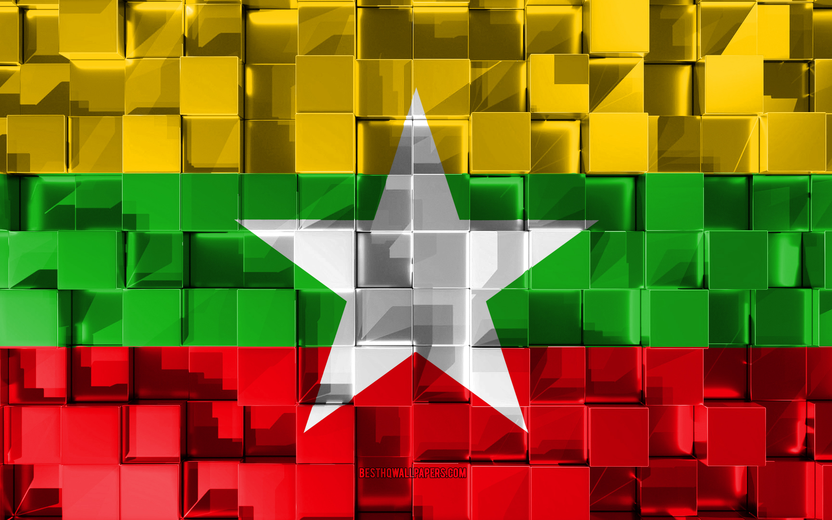 Myanmar Flag Wallpapers