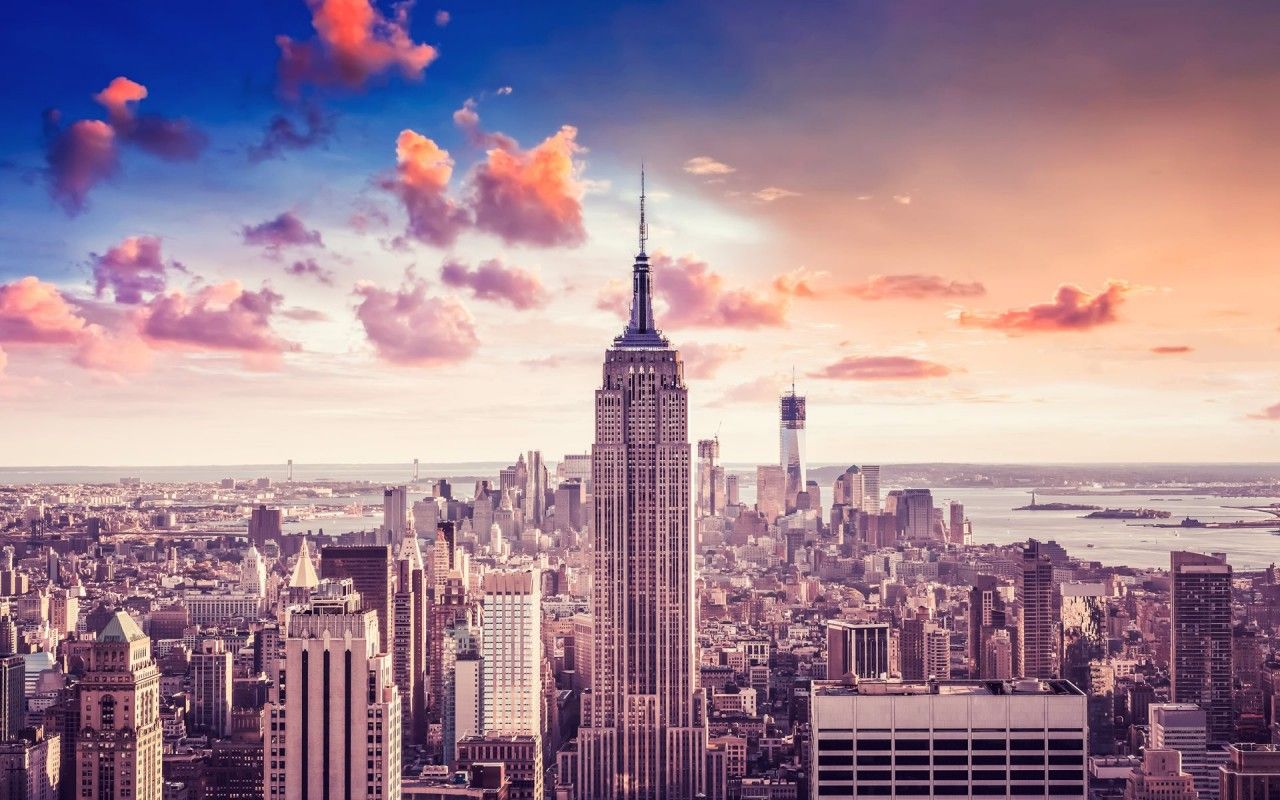 New York City Empire State Building Skyscrapers Wallpapers