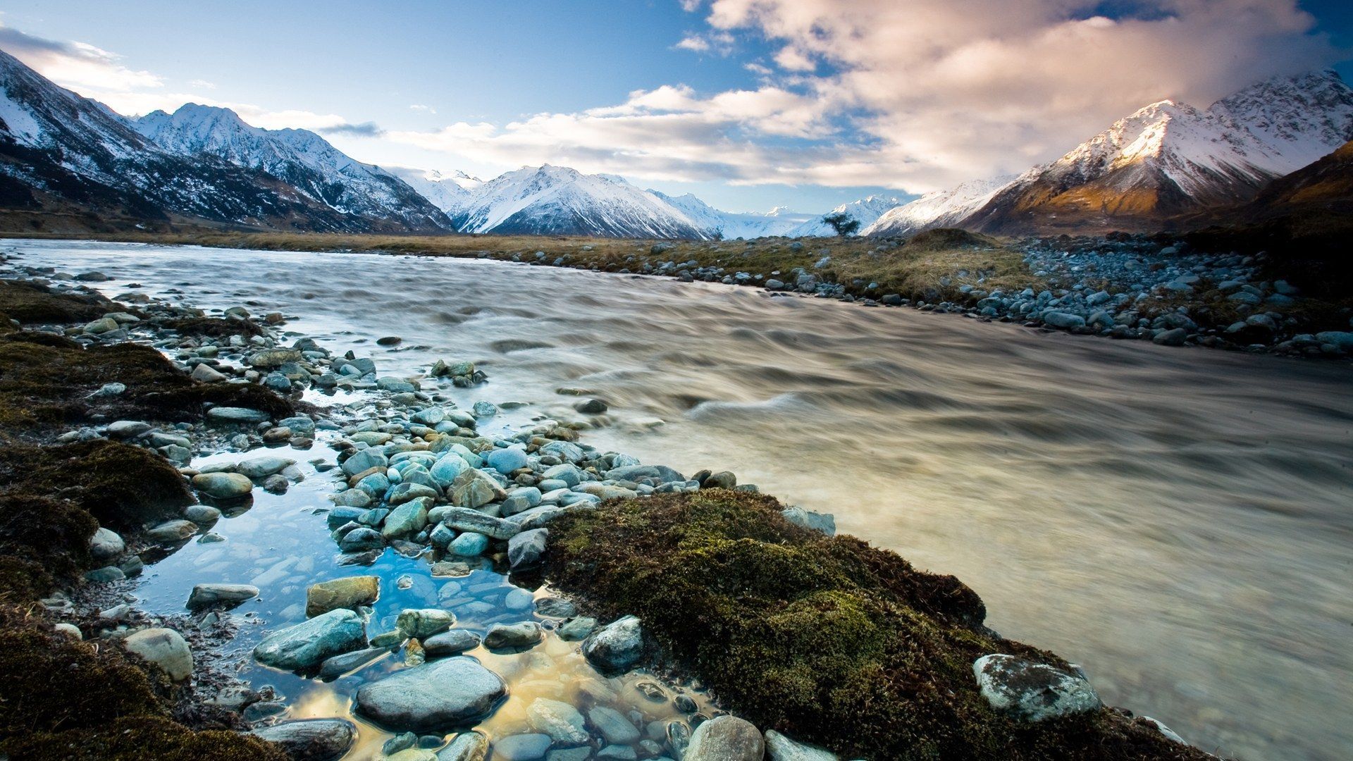 New Zealand Landscape Road Wallpapers