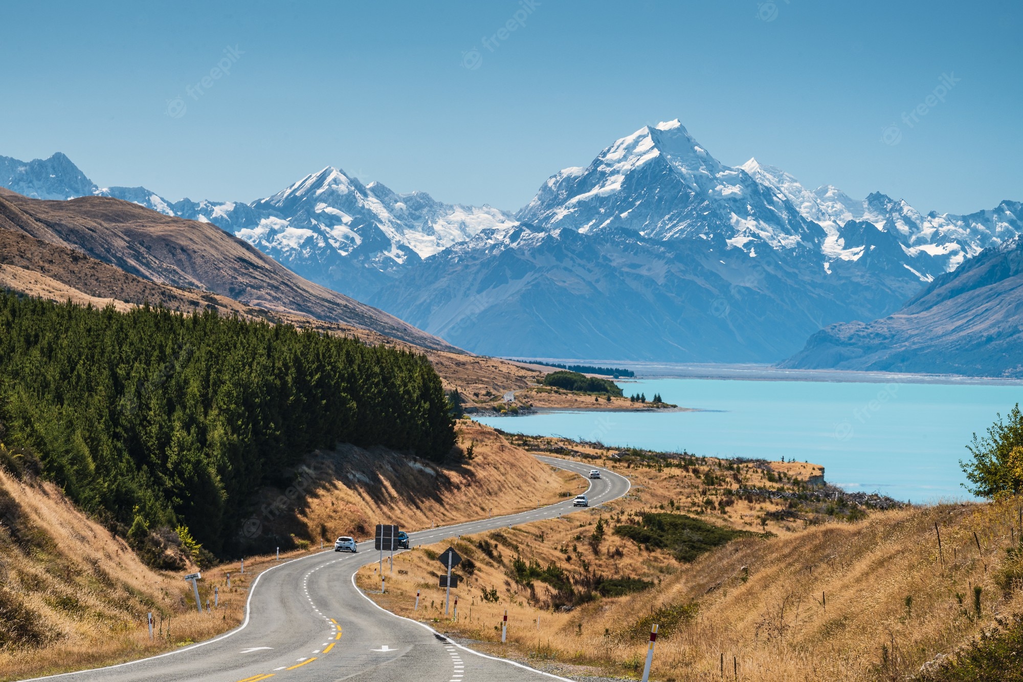 New Zealand Landscape Road Wallpapers