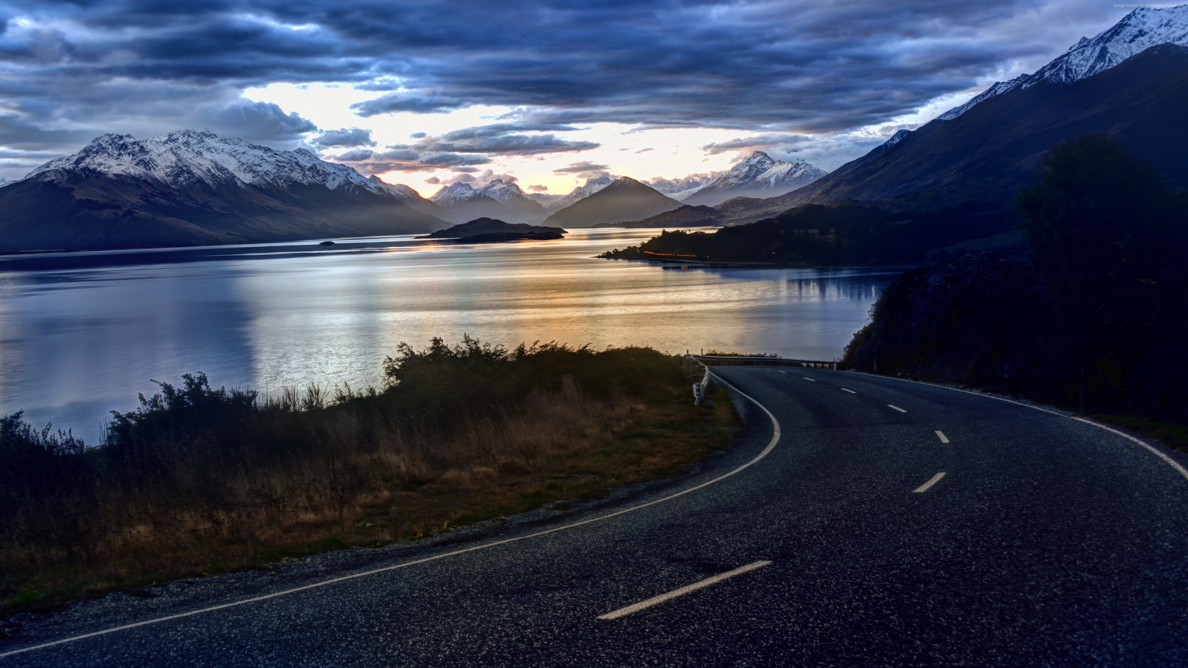 New Zealand Mountains Dawn Lake Wallpapers