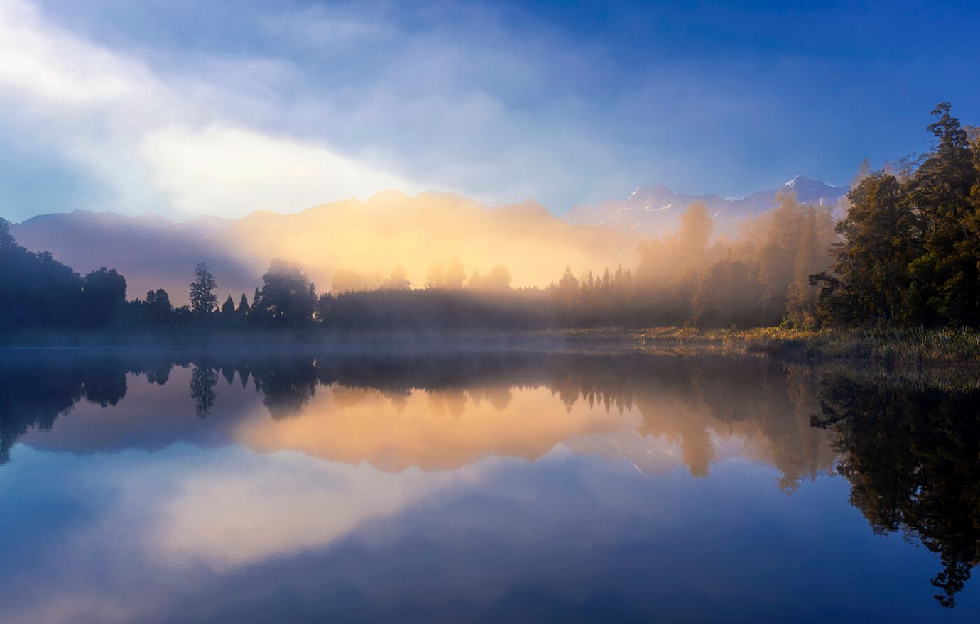 New Zealand Mountains Dawn Lake Wallpapers