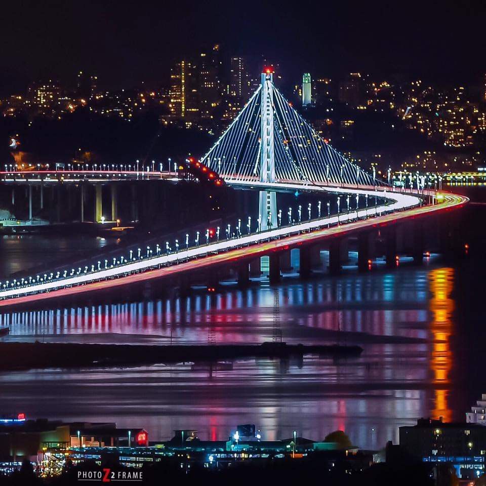 Oakland Bay Bridge In Evening Wallpapers